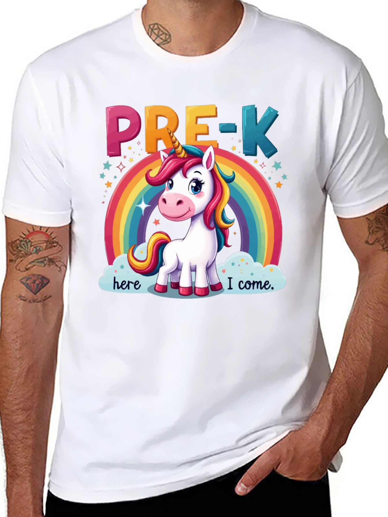 Pre-K Unicorn Rainbow T-Shirt