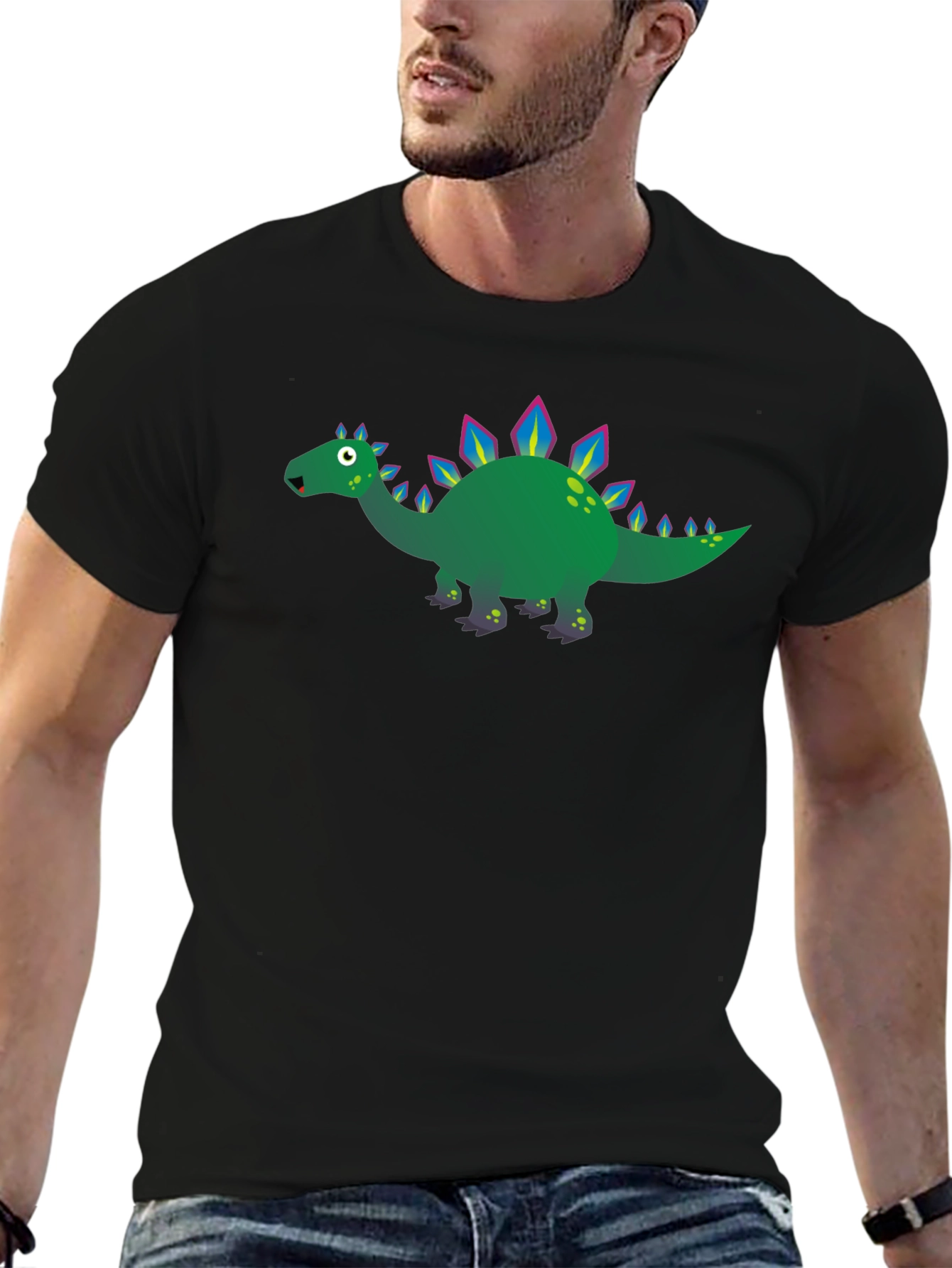 Dinosaur Graphic Black T-Shirt