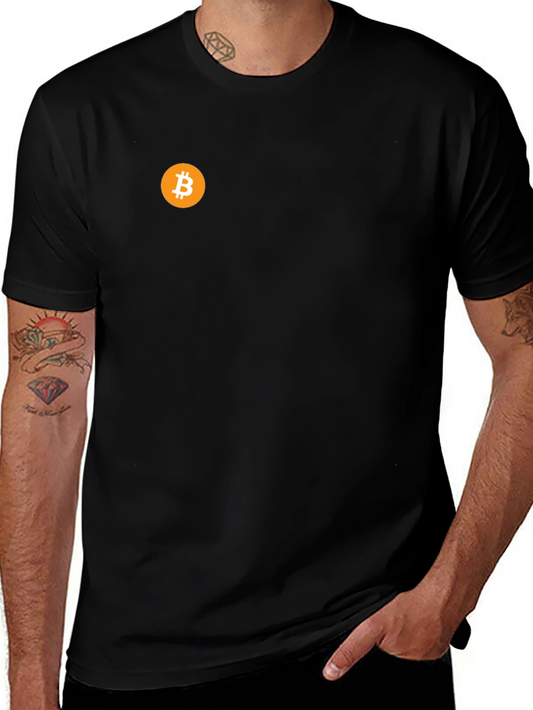 Bitcoin Logo Black T-Shirt - Crypto Fashion