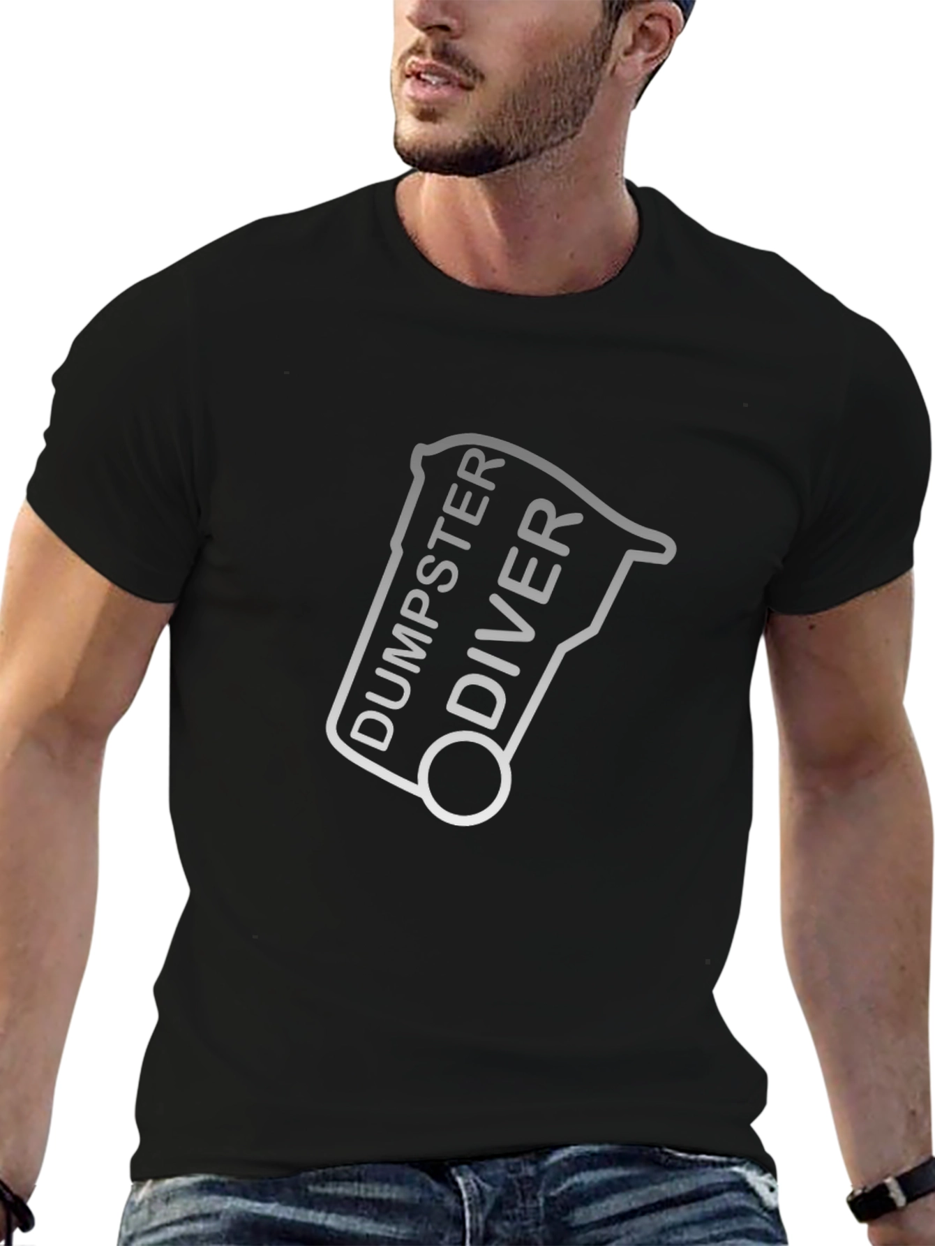 Dumpster Diver Graphic Tee - Novelty Humor T-Shirt