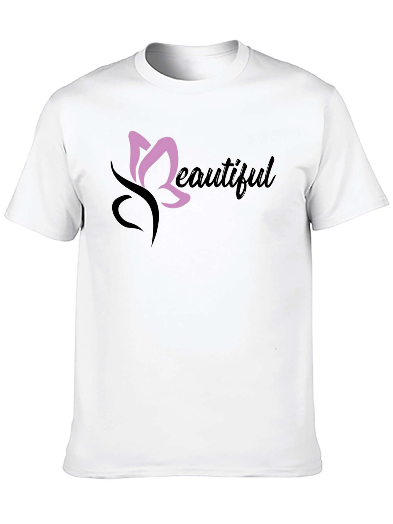 Beautiful Butterfly Graphic T-Shirt - Casual Style