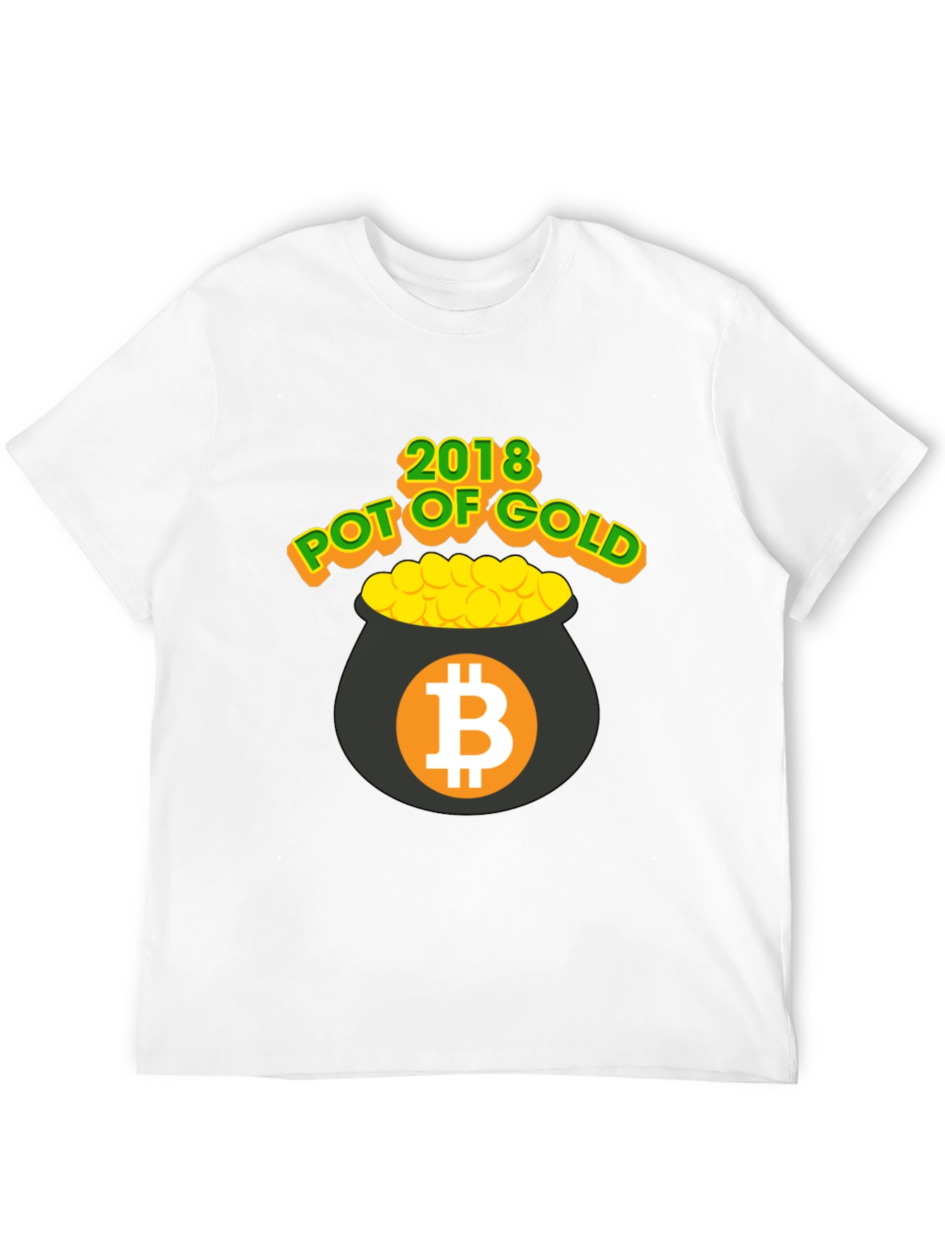 Bitcoin Pot of Gold 2018 Black T-Shirt
