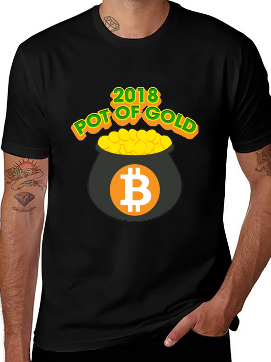 Bitcoin Pot of Gold 2018 Black T-Shirt