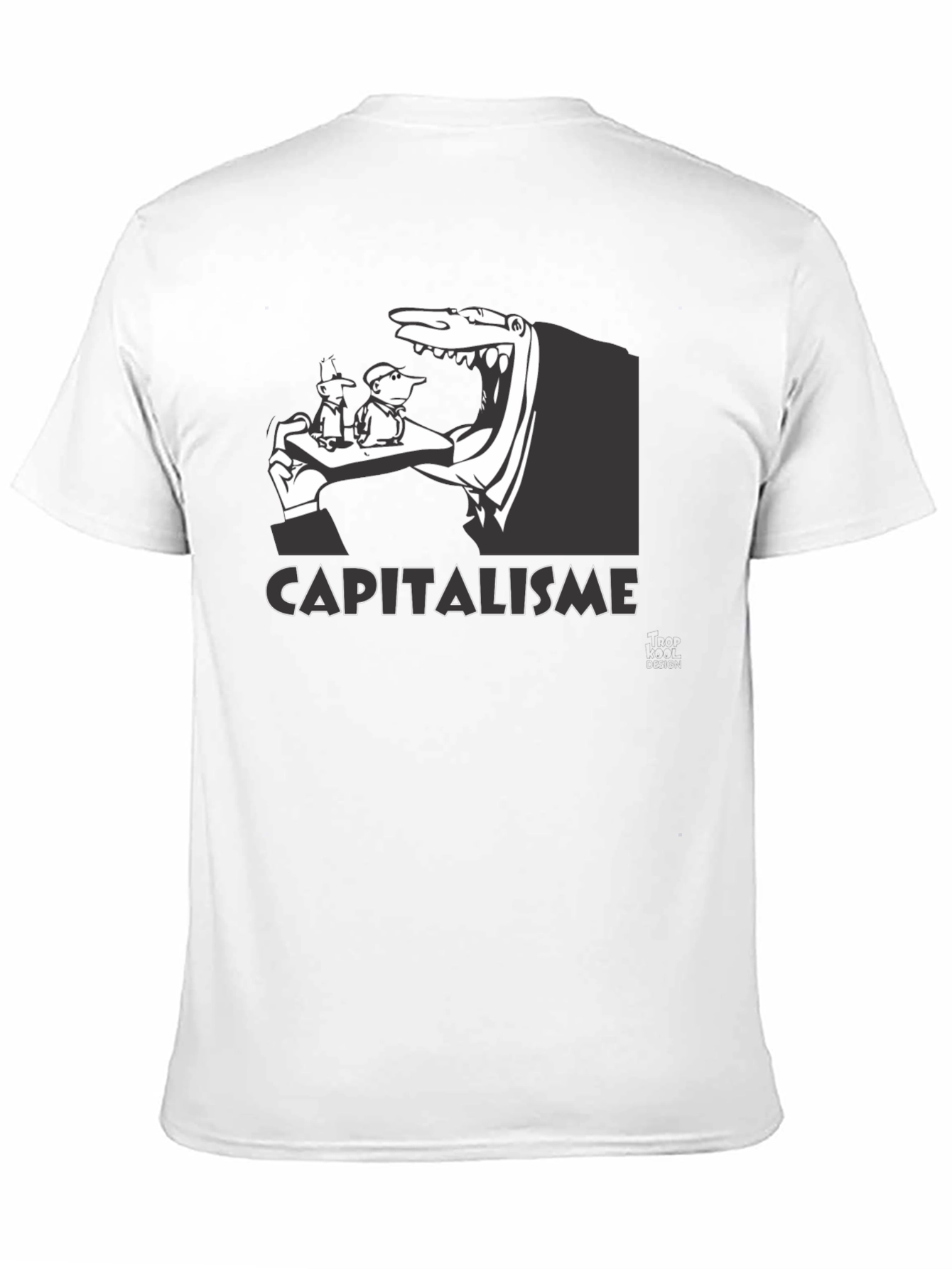Capitalism Graphic Print Black T-Shirt