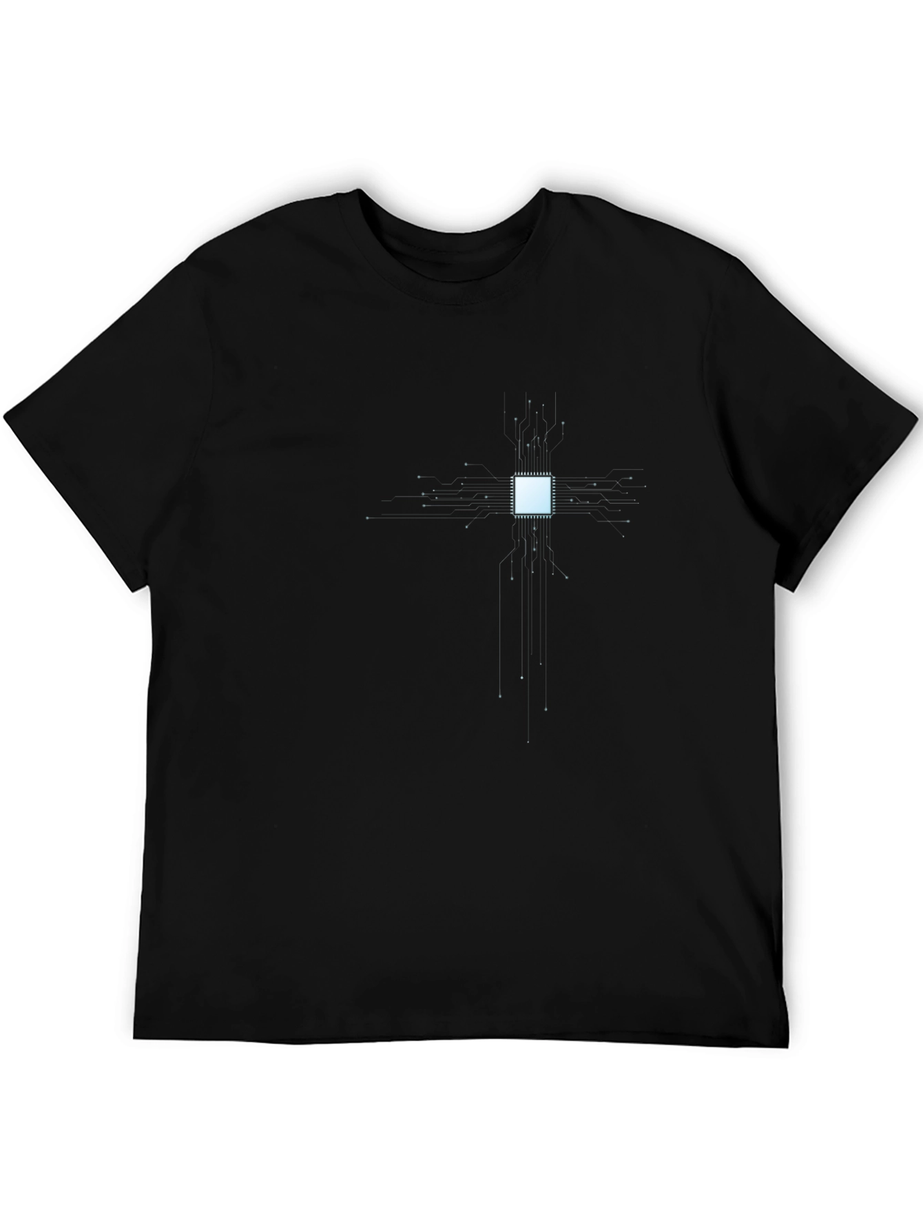 Tech Circuit Board Graphic T-Shirt
