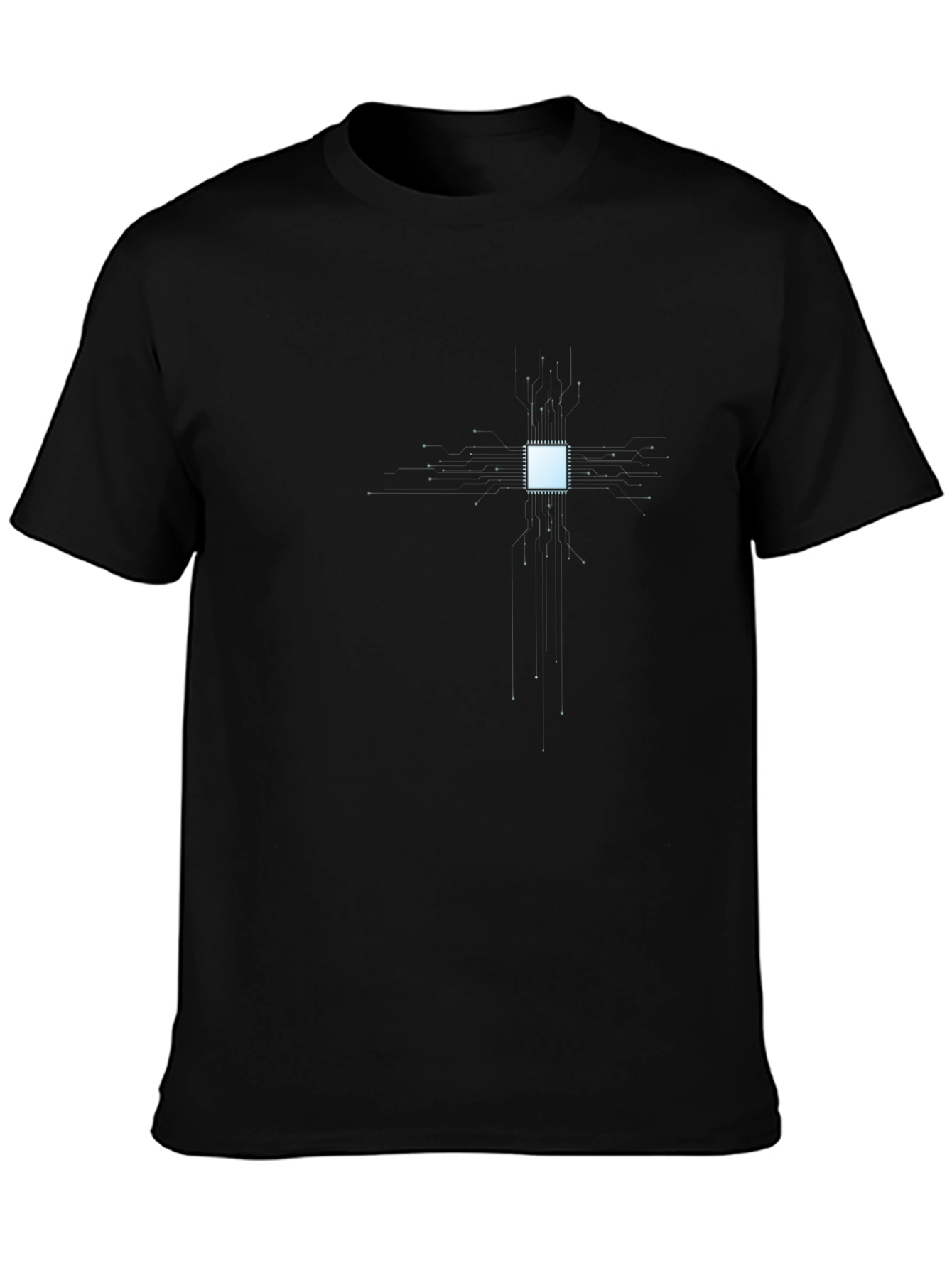 Tech Circuit Board Graphic T-Shirt