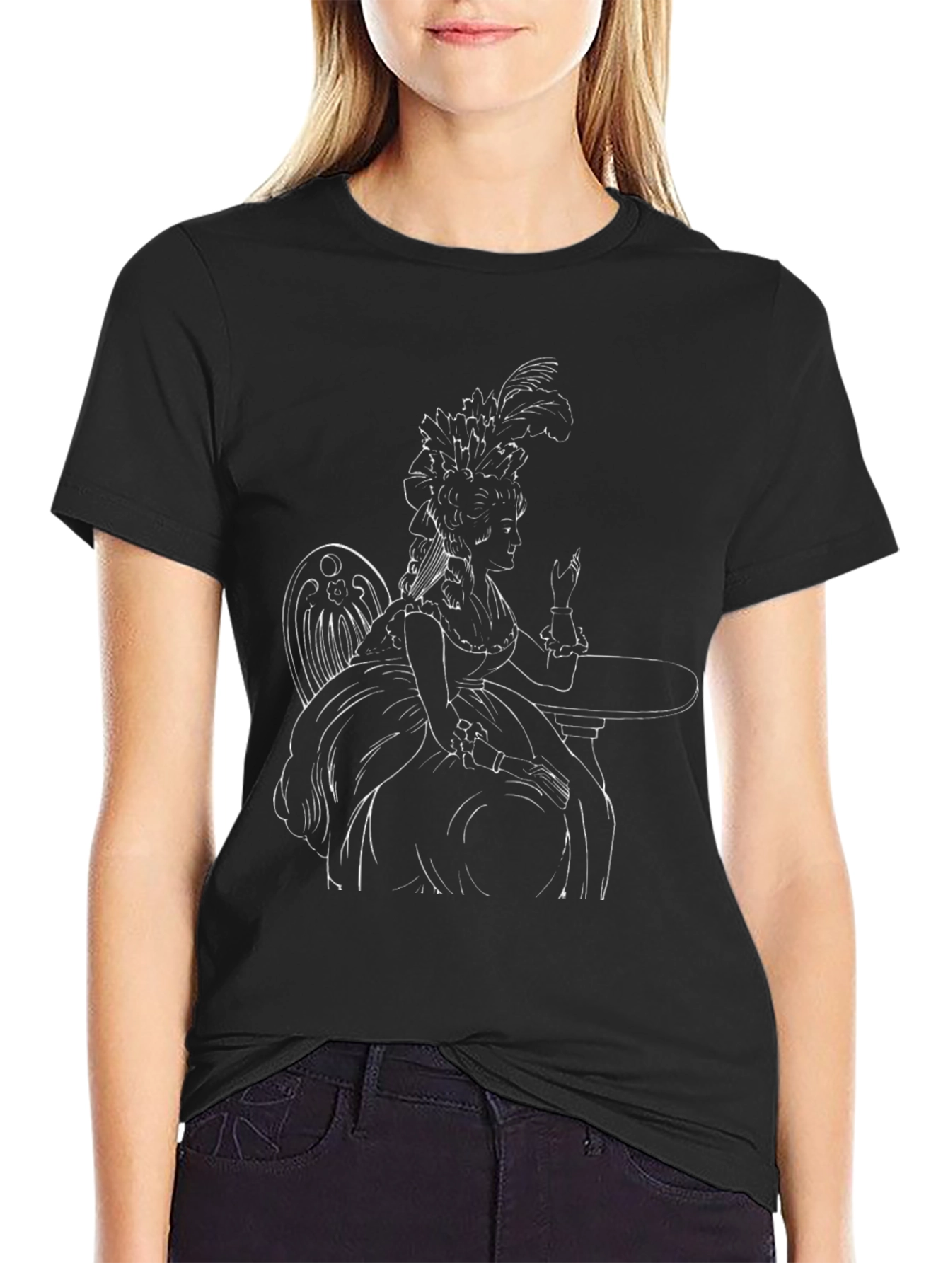 Regency Silhouette Black T-Shirt