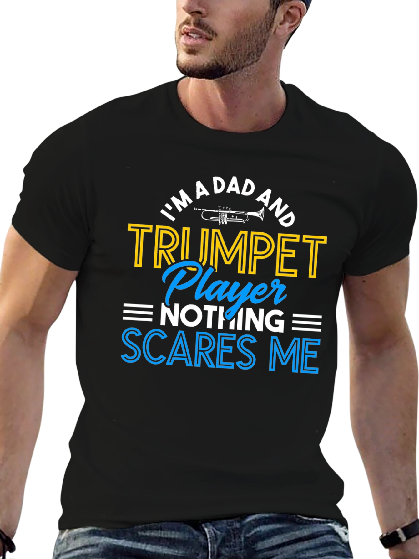 Dad Trumpet Player Graphic T-Shirt