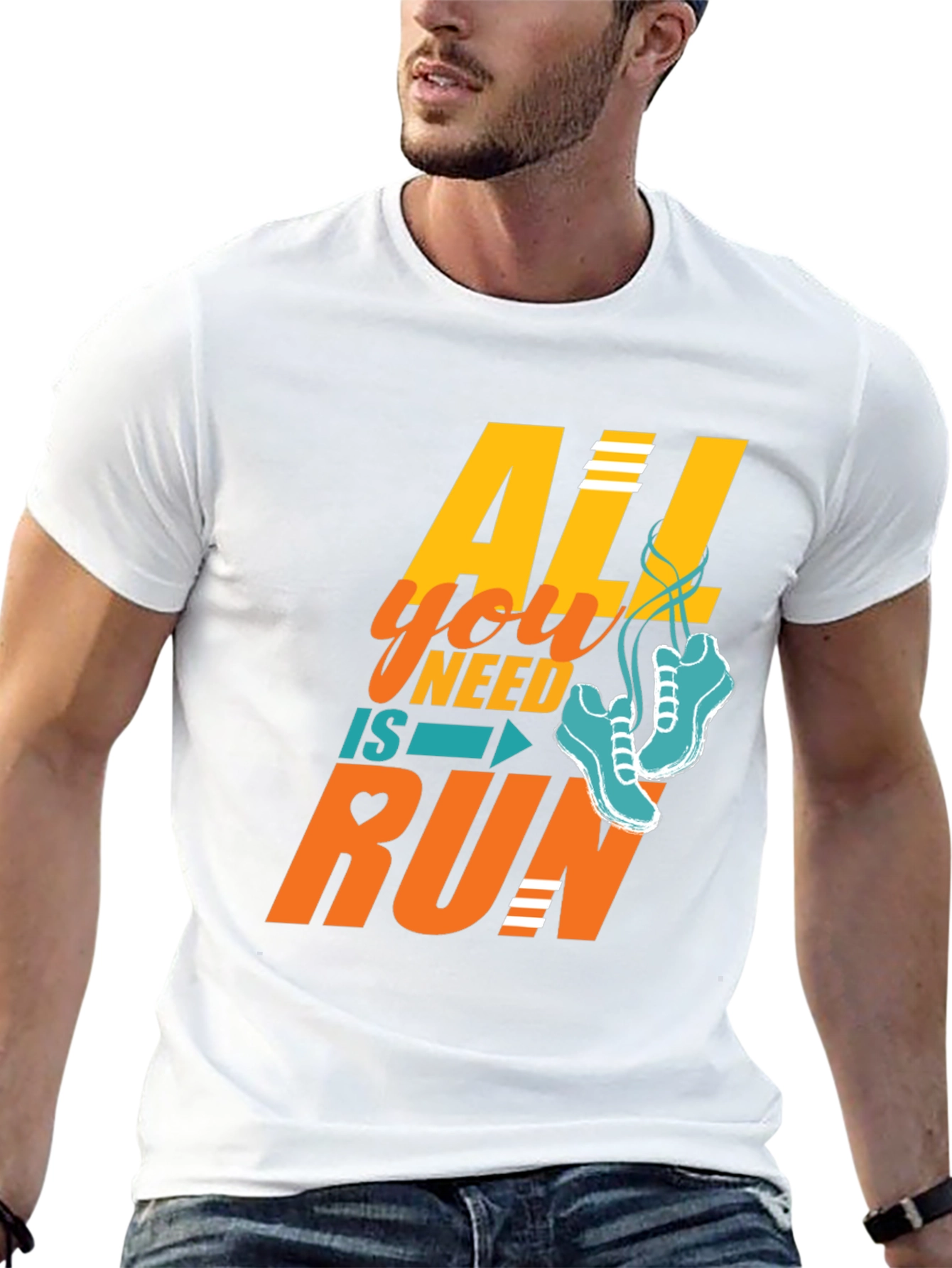 All You Need is Run T-Shirt - Black