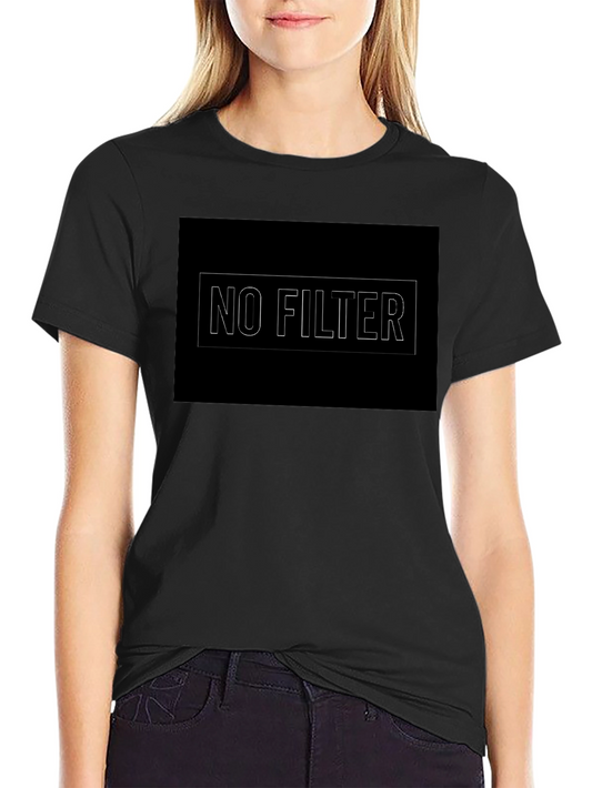 No Filter Graphic Tee - Mens Black T-Shirt