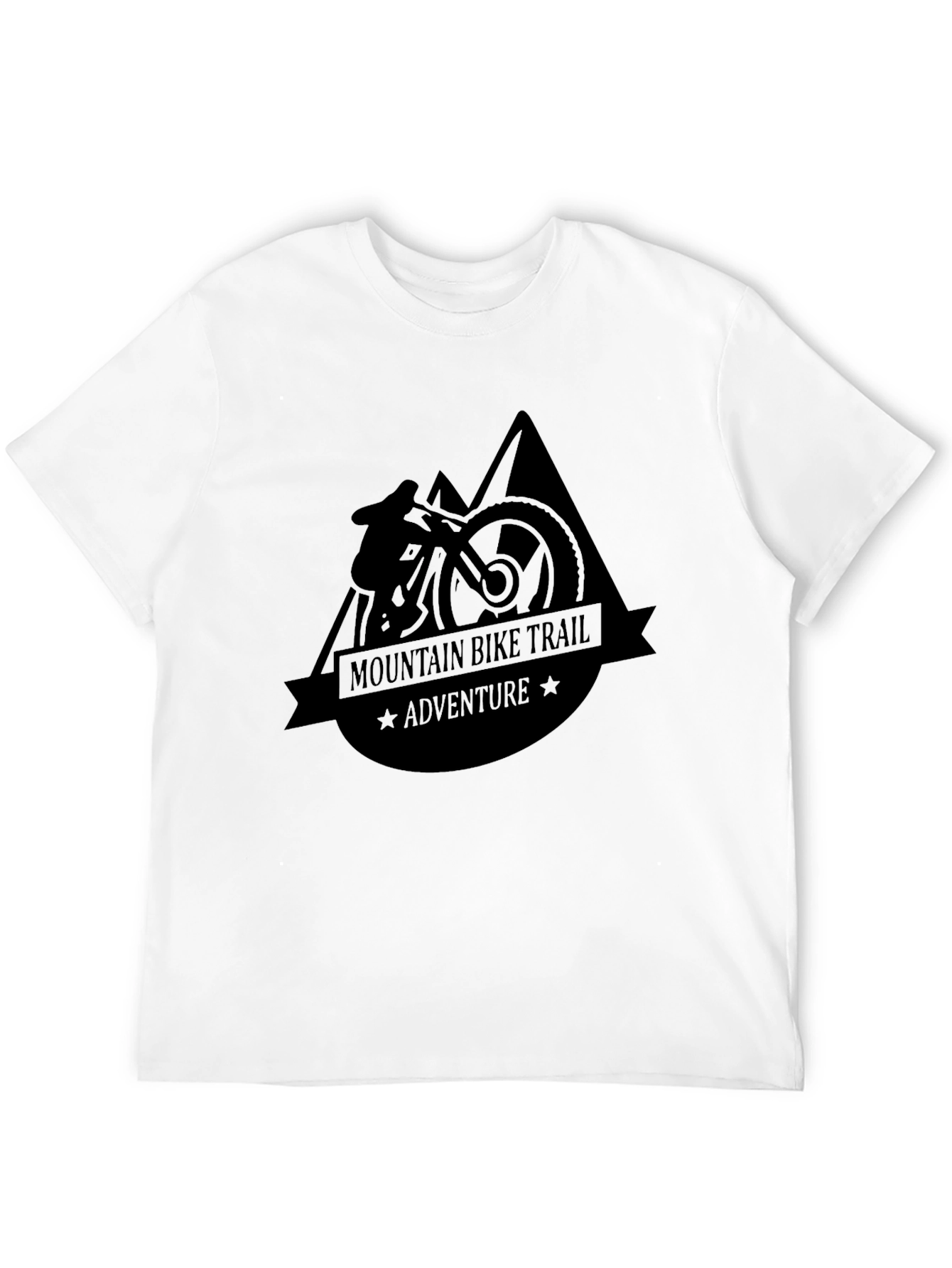 Mountain Bike Trail Adventure T-Shirt - Black
