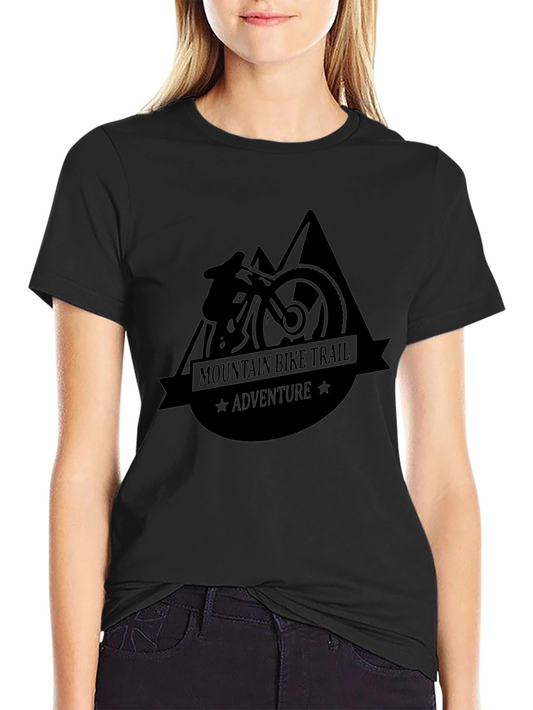 Mountain Bike Trail Adventure T-Shirt - Black