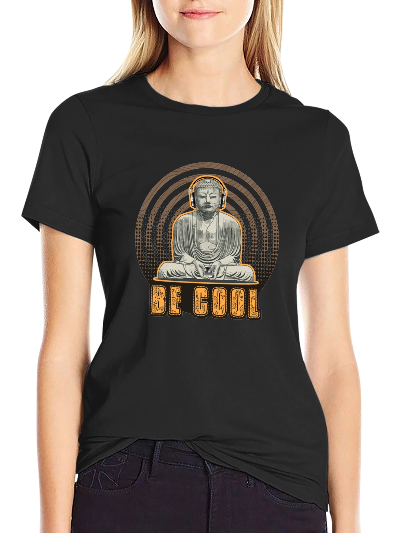 Cool Buddha Graphic T-Shirt - Zen Style Tee