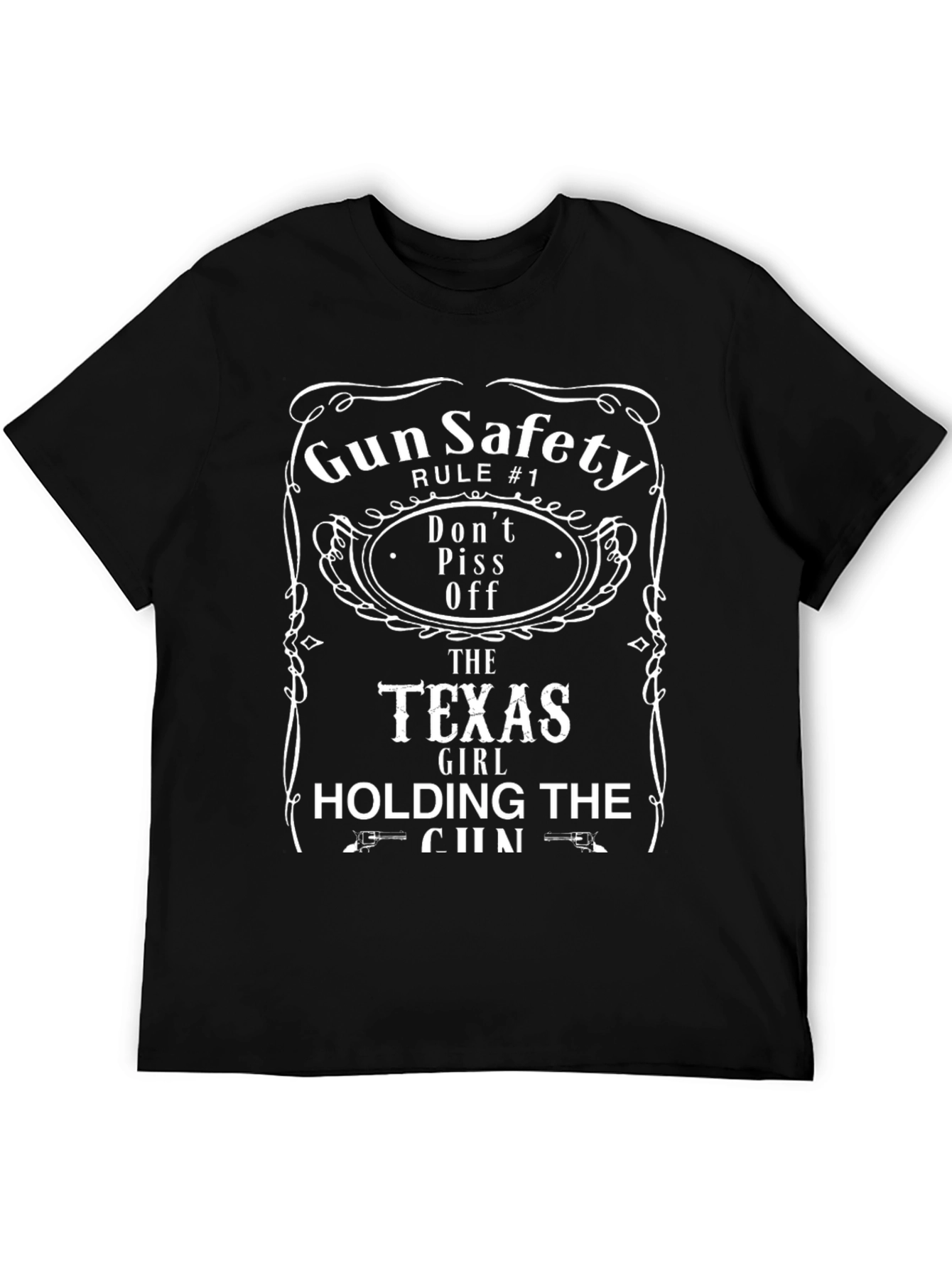 Gun Safety Texas Girl T-Shirt - Dont Piss Off