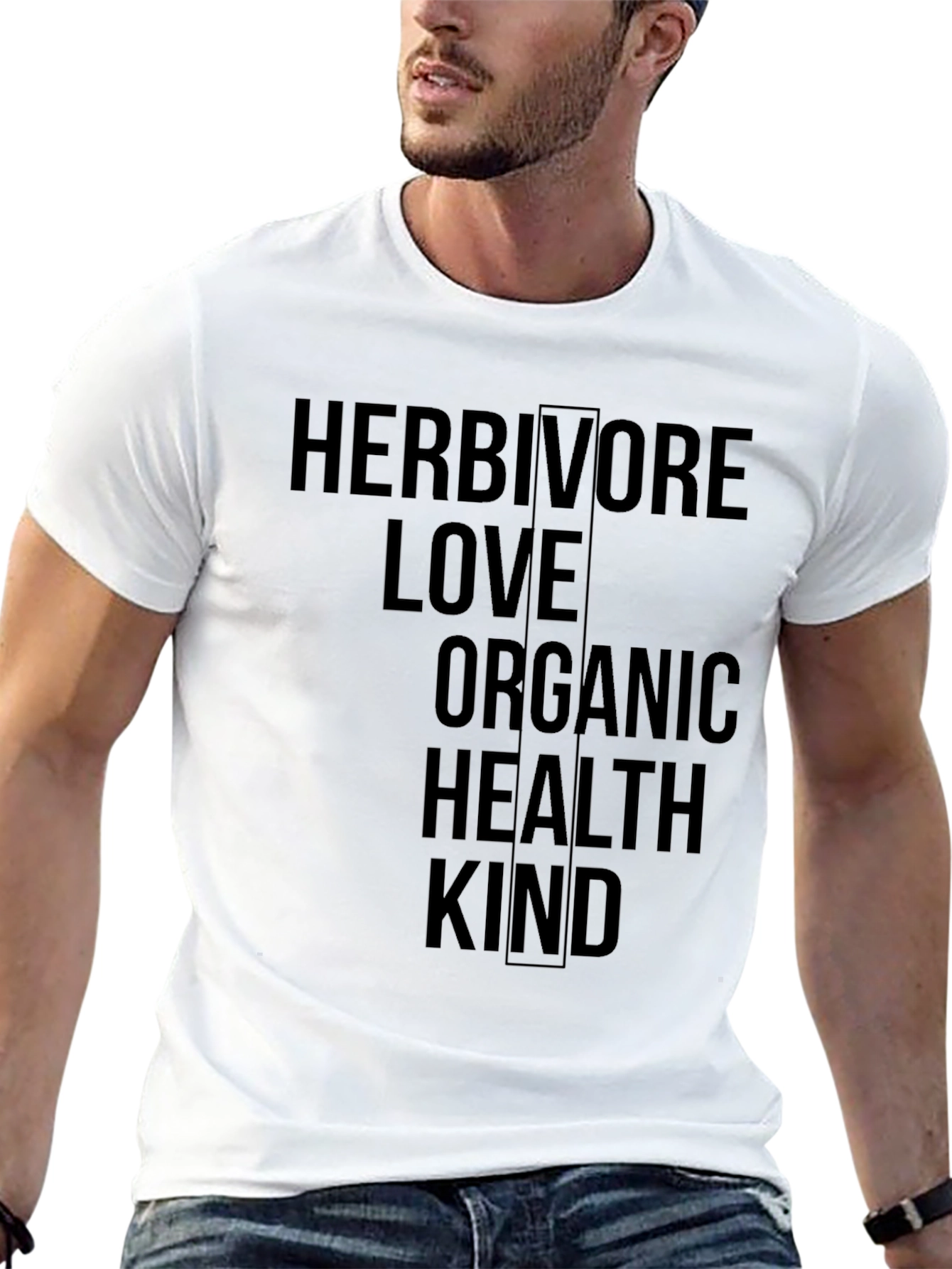 Herbivore Love Organic Graphic Tee - Black