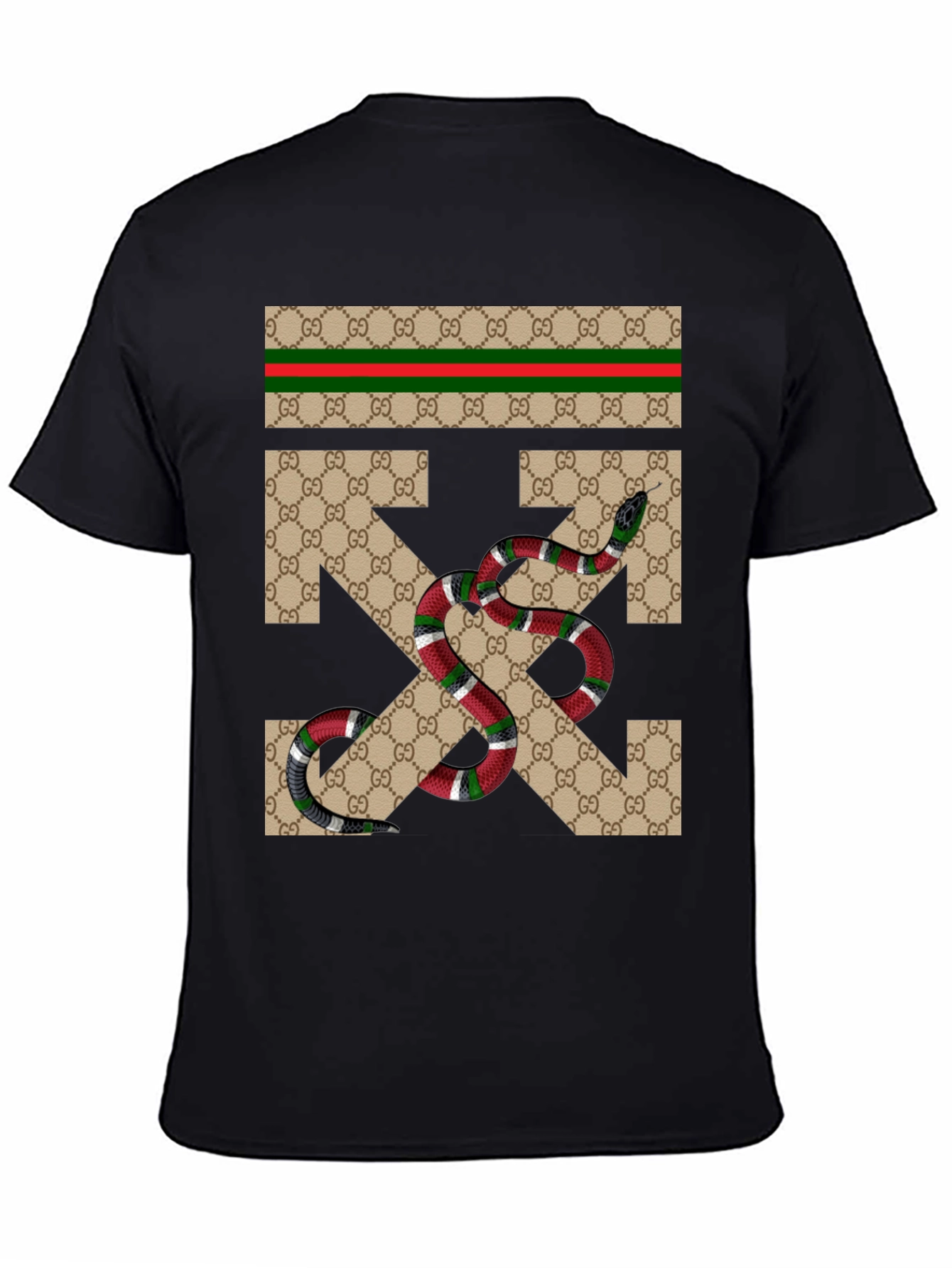 Gucci Snake Arrow T-Shirt - Black