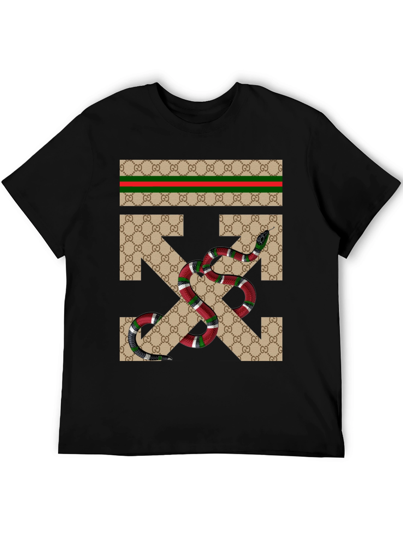 Gucci Snake Arrow T-Shirt - Black