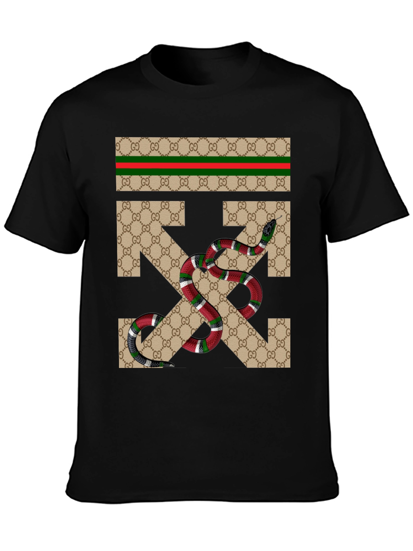 Gucci Snake Arrow T-Shirt - Black