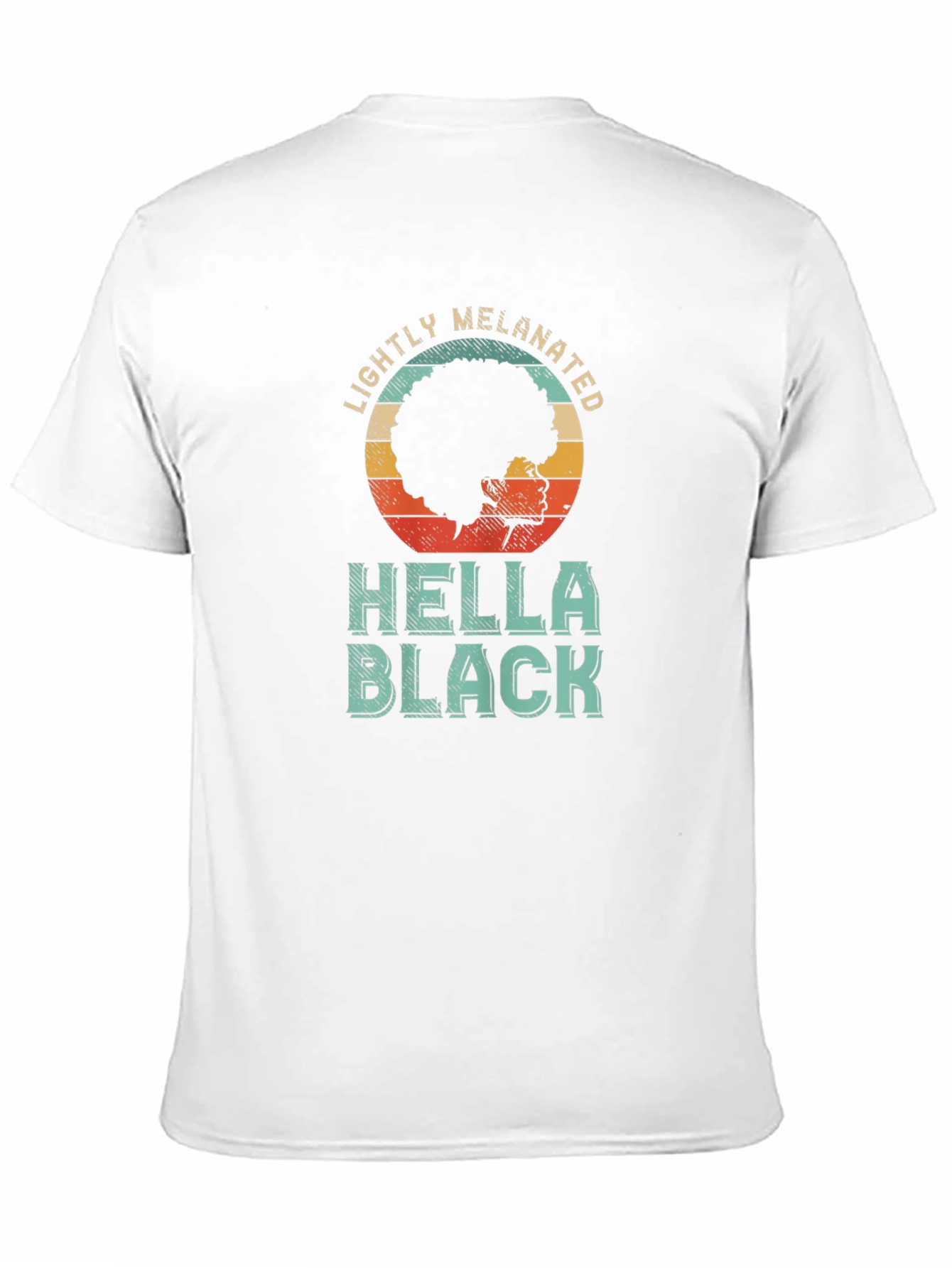 Lightly Melanated Hella Black T-Shirt