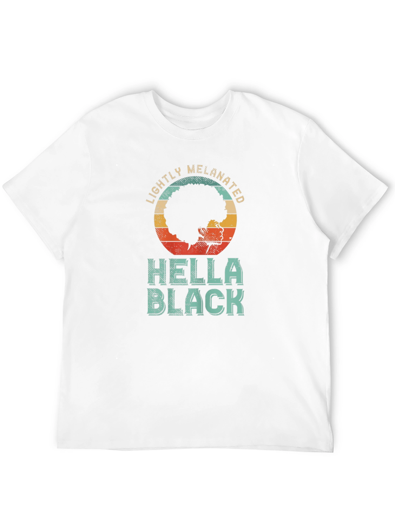 Lightly Melanated Hella Black T-Shirt