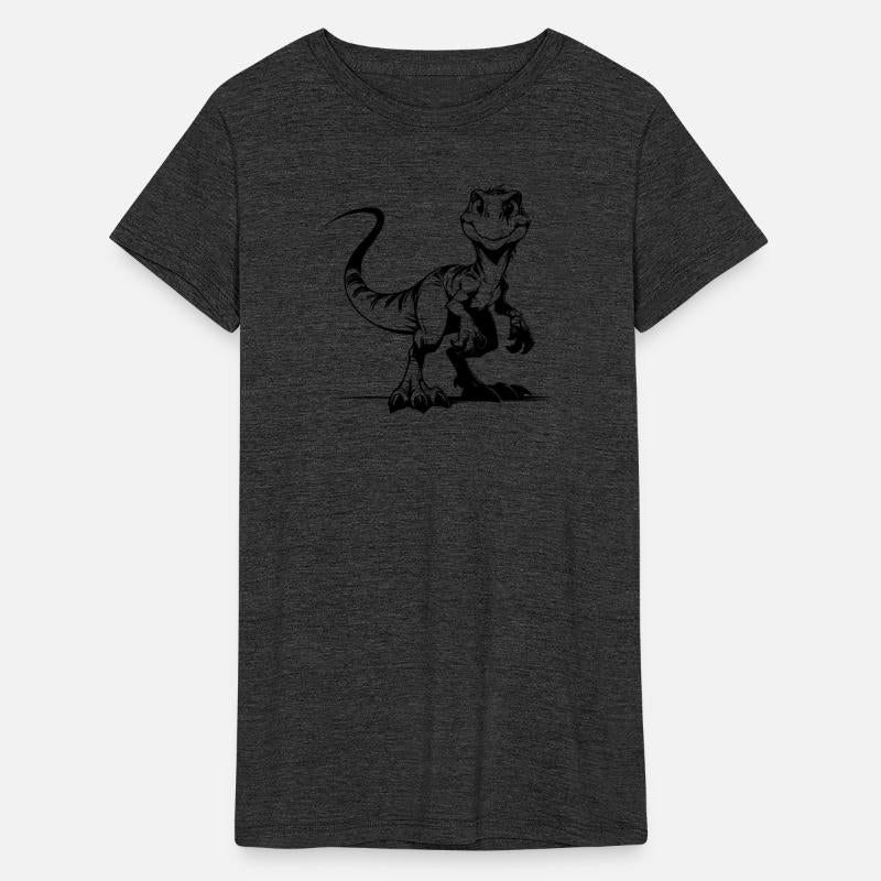 Grinning Raptor Cheeky Kids Dino Fun Sketch