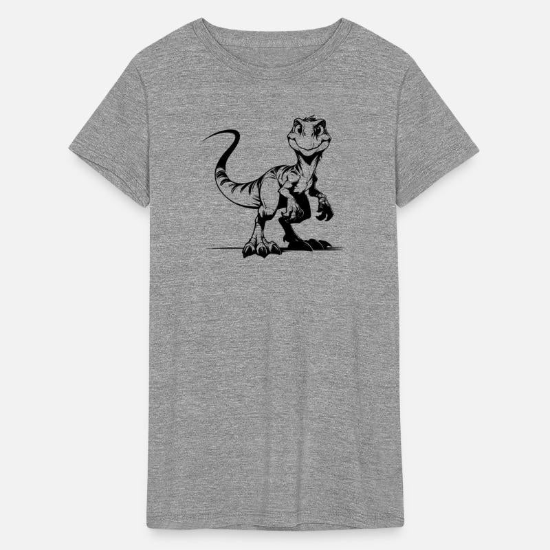 Grinning Raptor Cheeky Kids Dino Fun Sketch