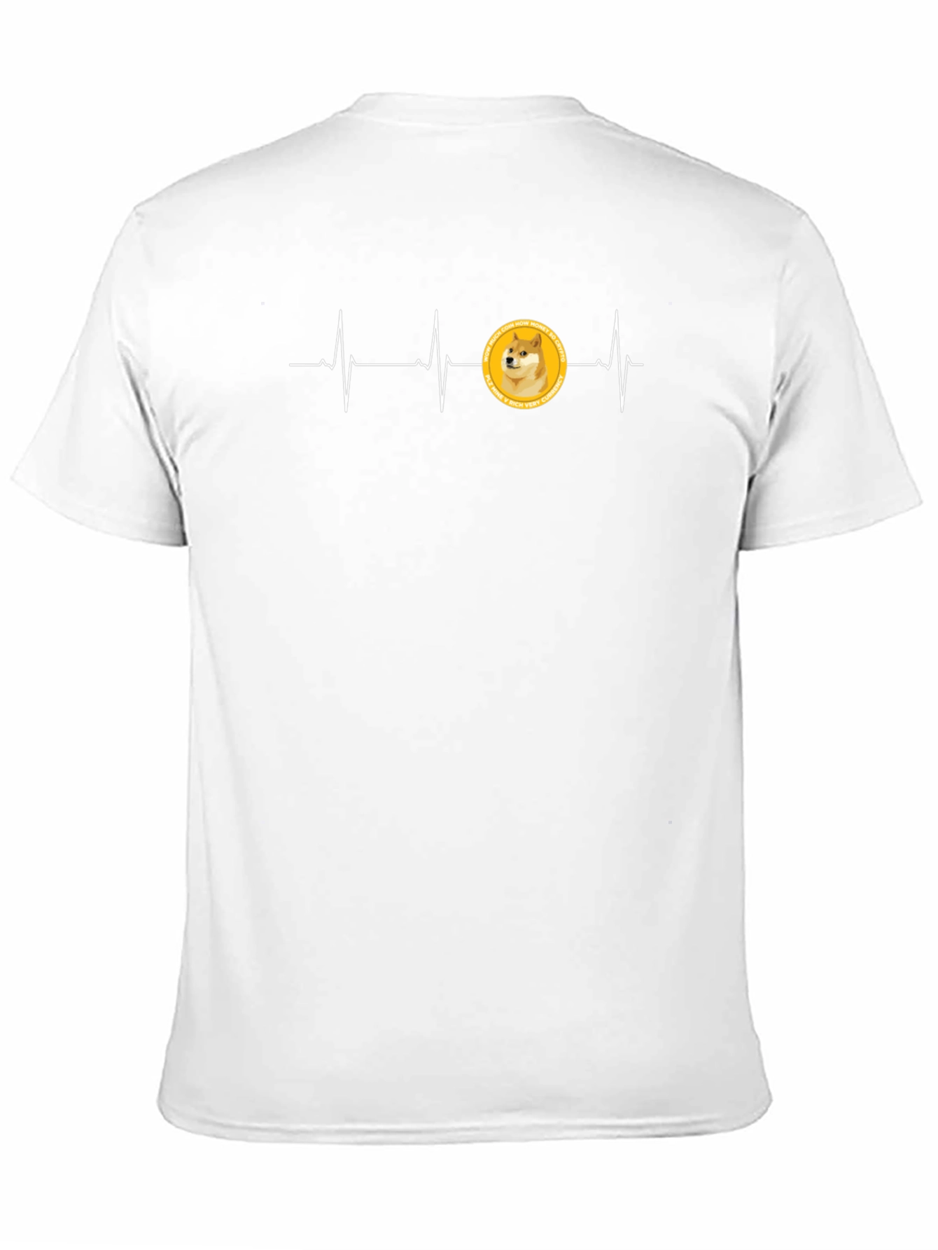 Doge Coin Heartbeat T-Shirt - Crypto Currency Tee