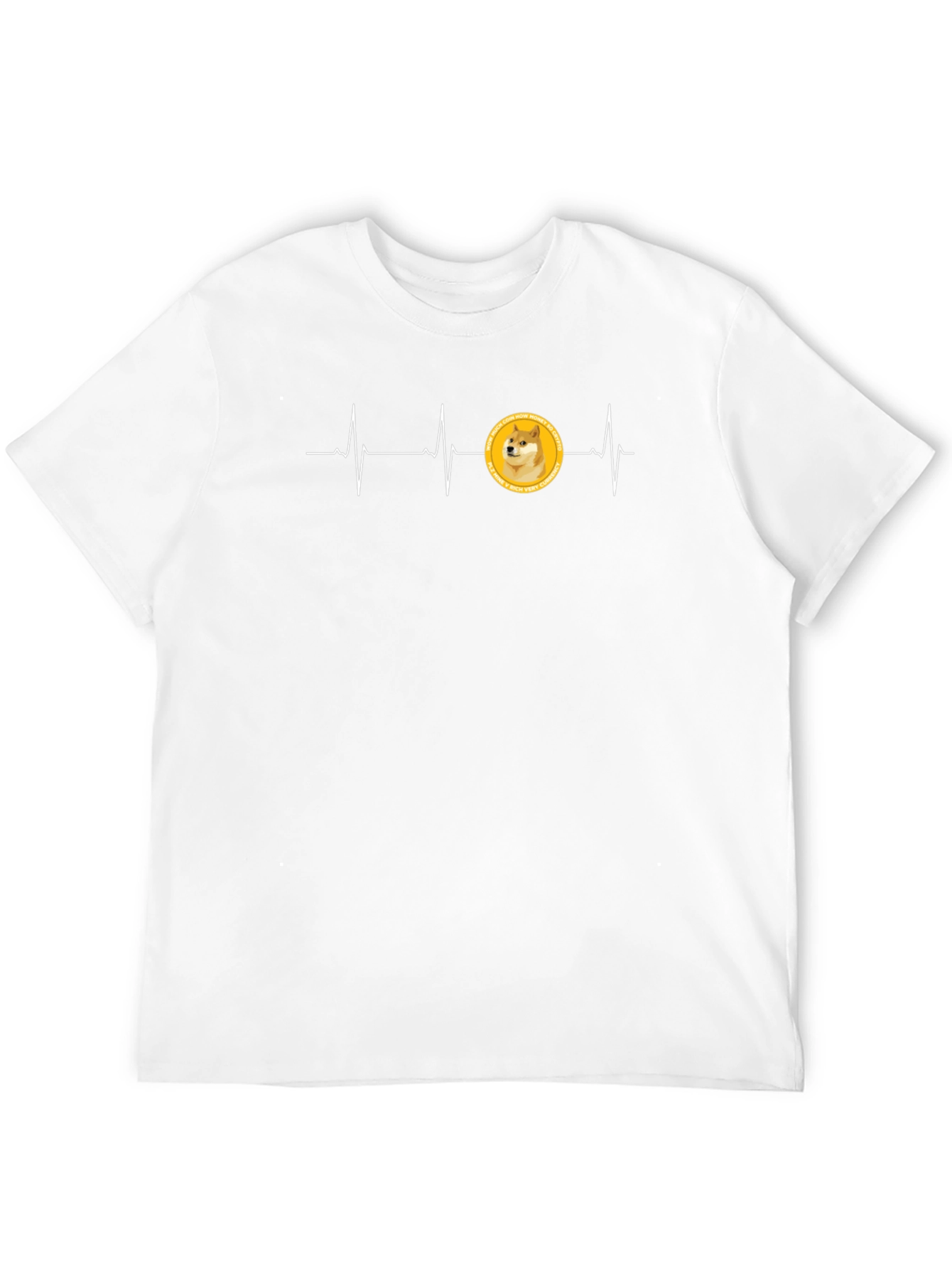 Doge Coin Heartbeat T-Shirt - Crypto Currency Tee