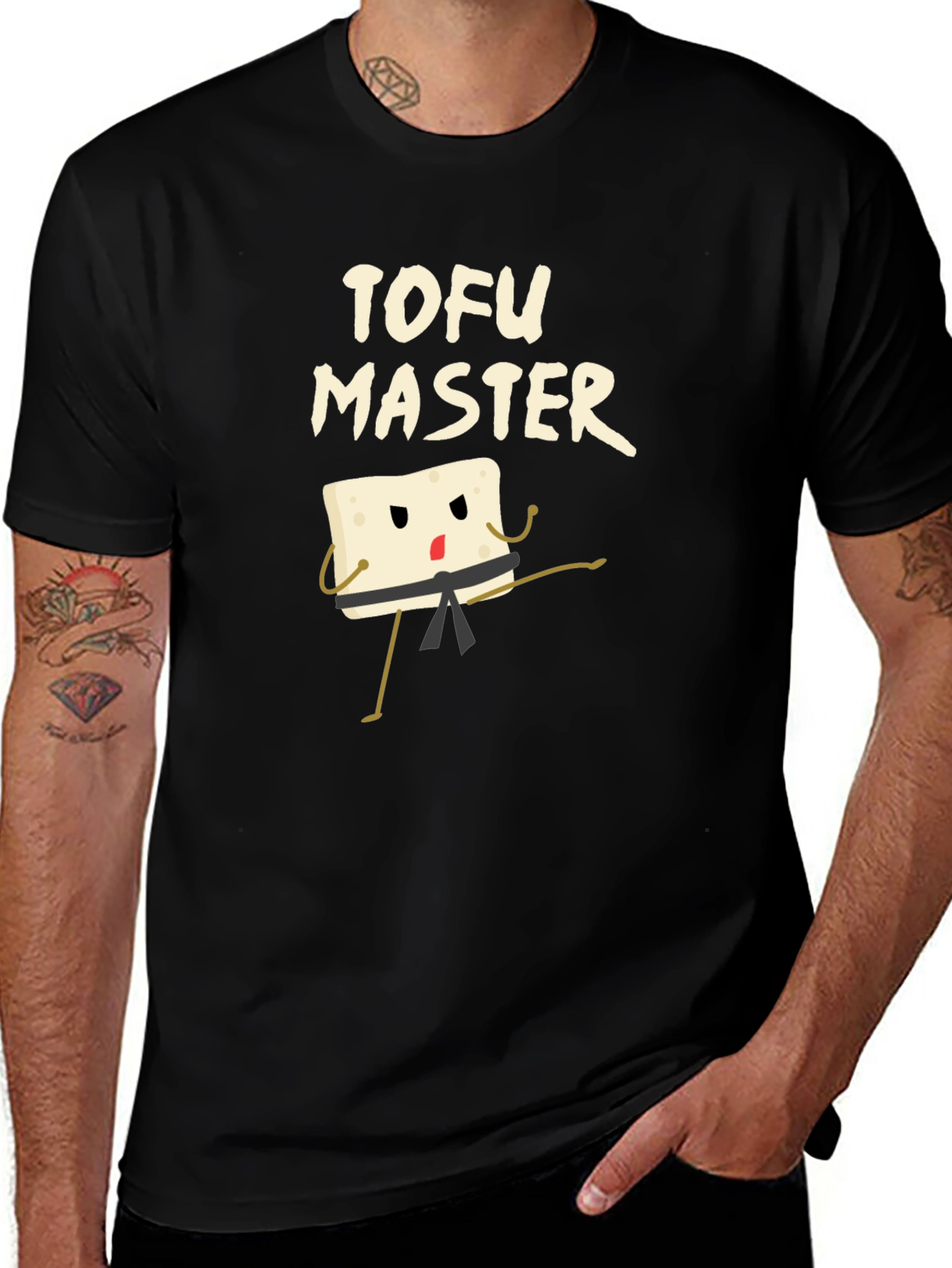 Tofu Master Graphic Tee - Black