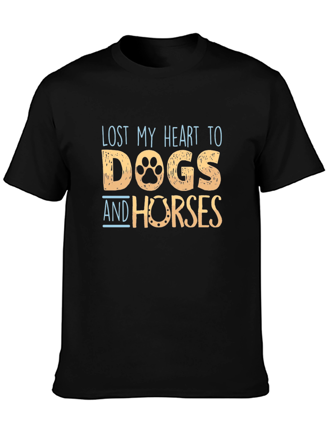 Lost My Heart to Dogs and Horses T-Shirt