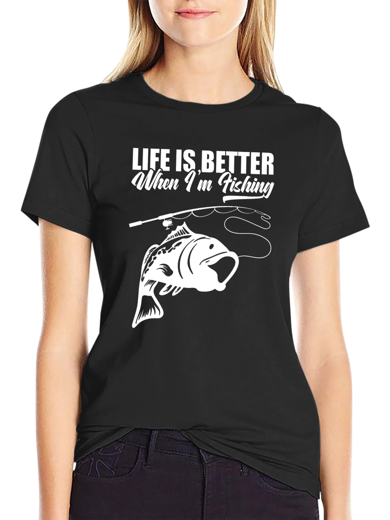 Fishing Lover Graphic Tee - Life is Better Fishing
