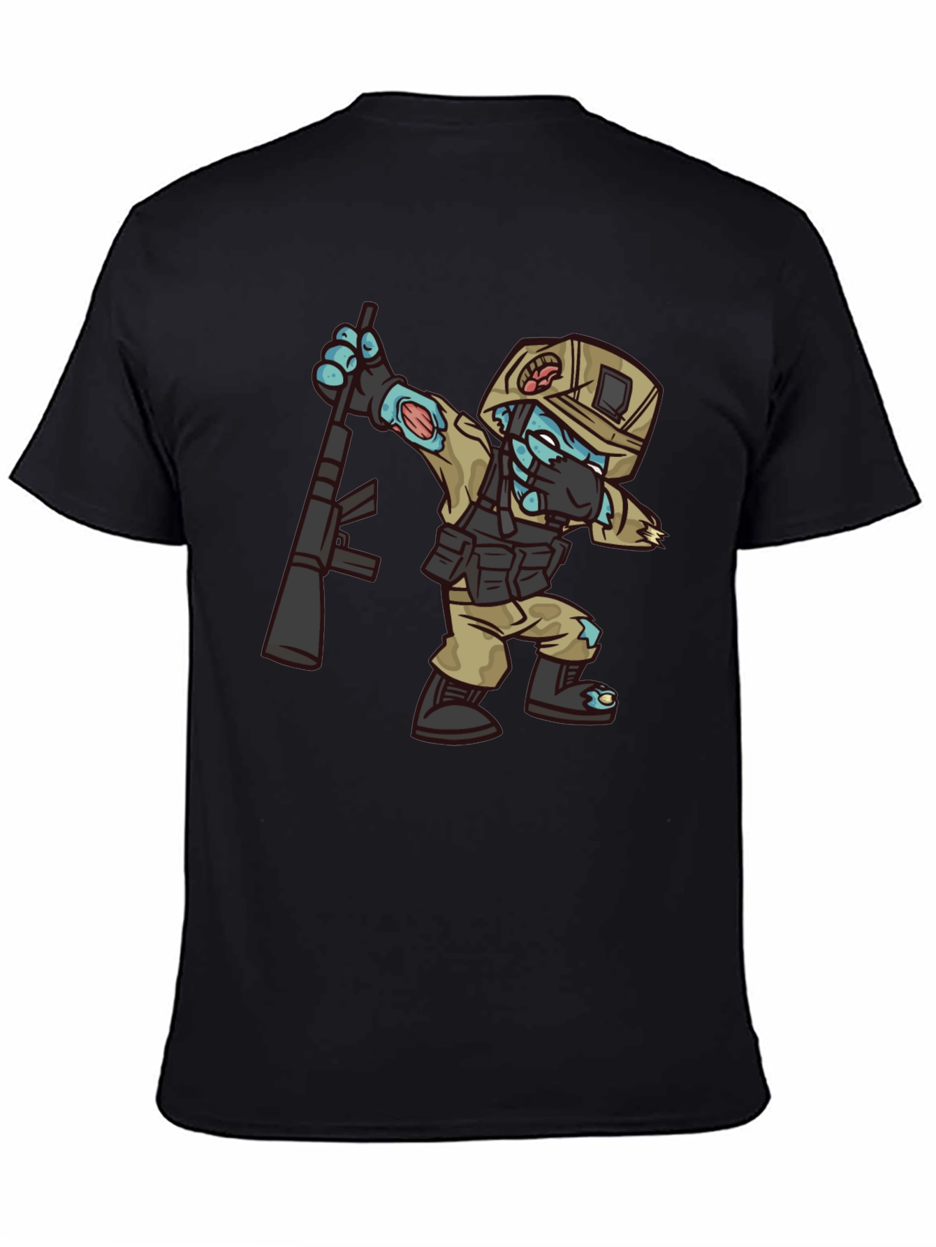 Zombie Soldier Dabbing T-Shirt - Funny Graphic Tee