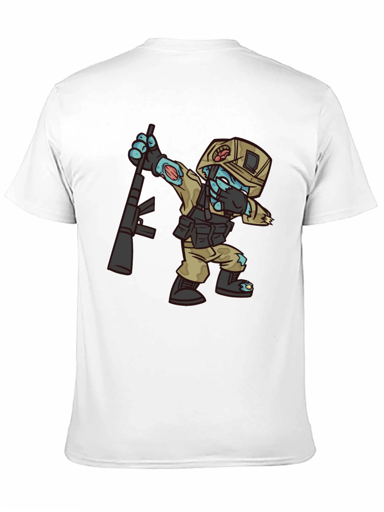 Zombie Soldier Dabbing T-Shirt - Funny Graphic Tee