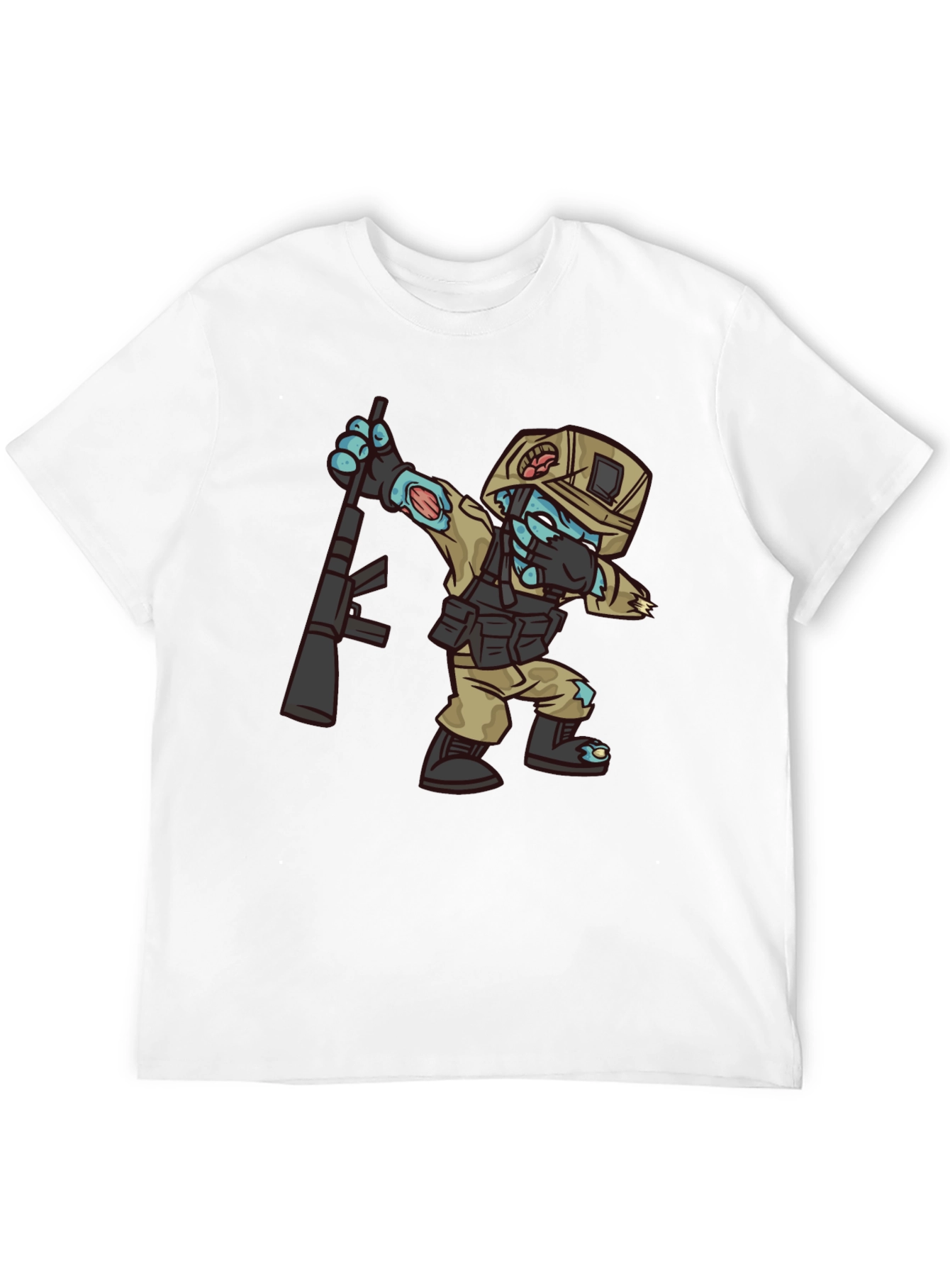 Zombie Soldier Dabbing T-Shirt - Funny Graphic Tee