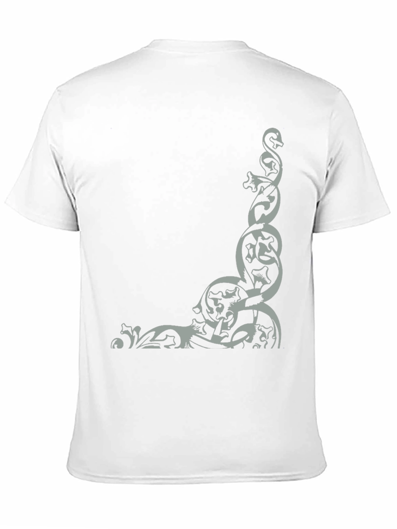 Mens Black T-Shirt with Celtic Knot Design