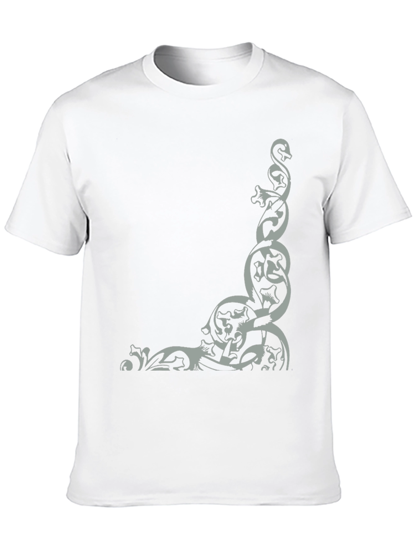 Mens Black T-Shirt with Celtic Knot Design