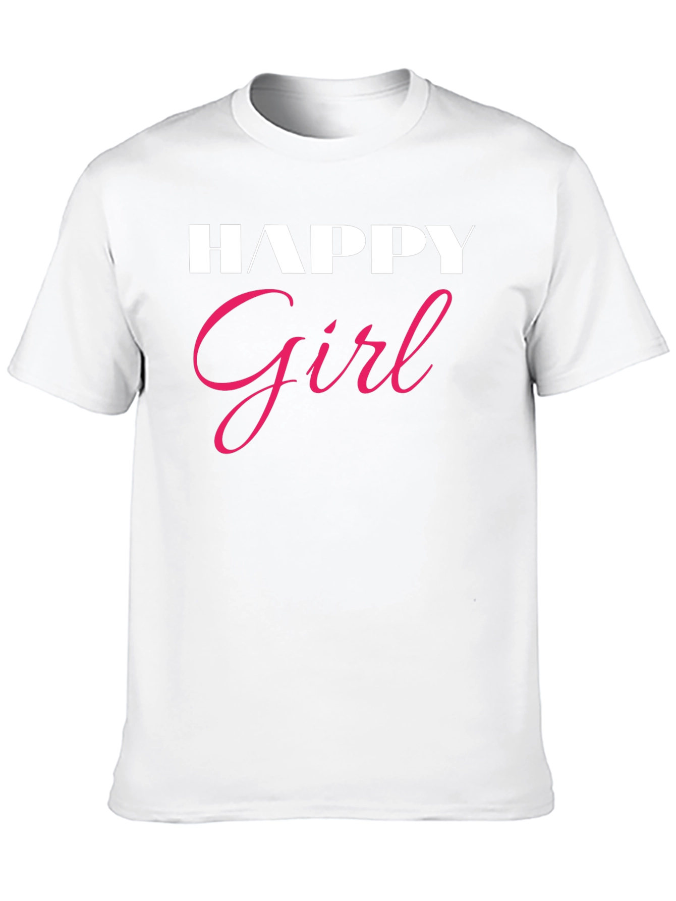 Happy Girl Graphic Tee - Stylish Comfort