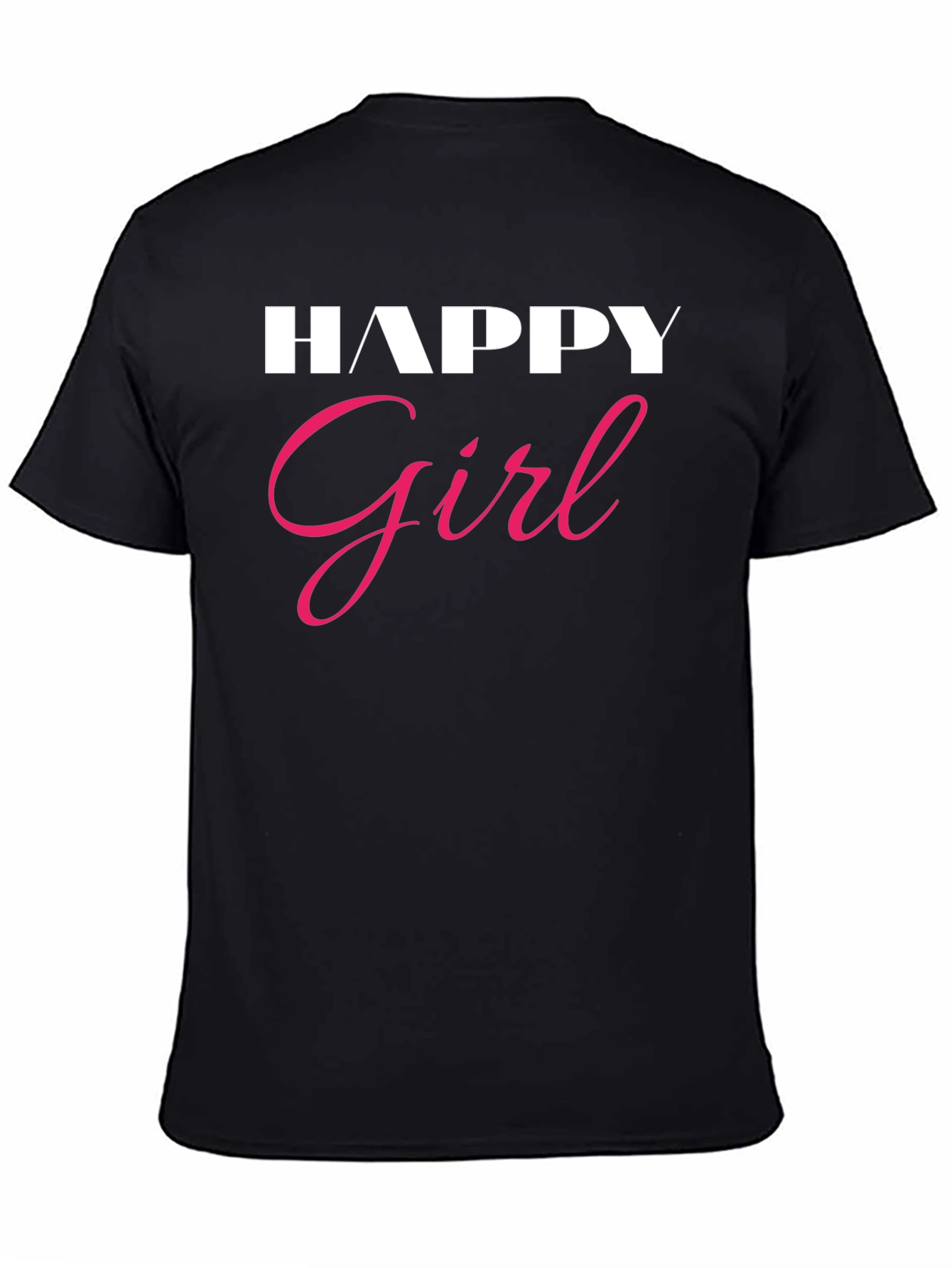 Happy Girl Graphic Tee - Stylish Comfort