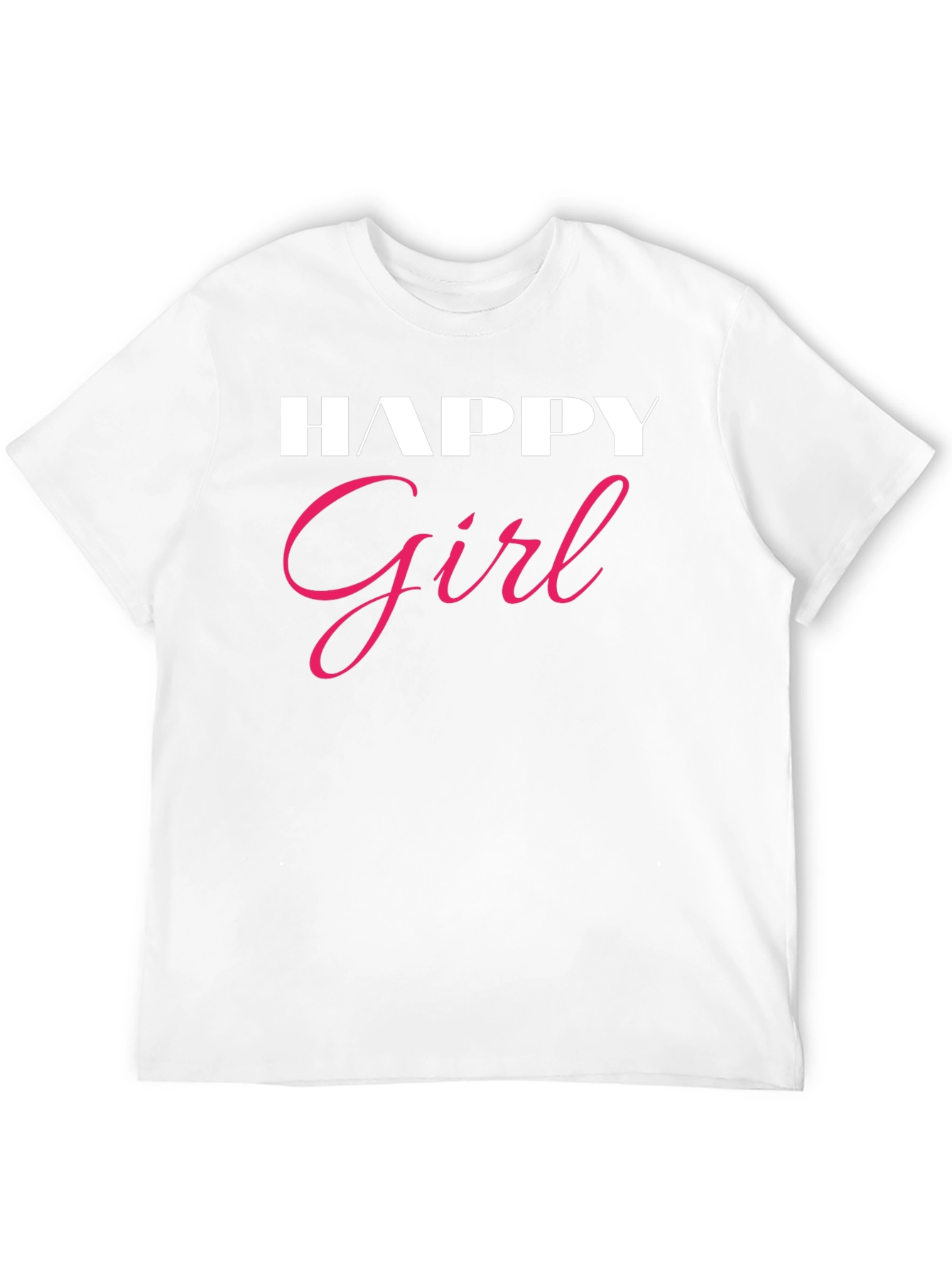 Happy Girl Graphic Tee - Stylish Comfort