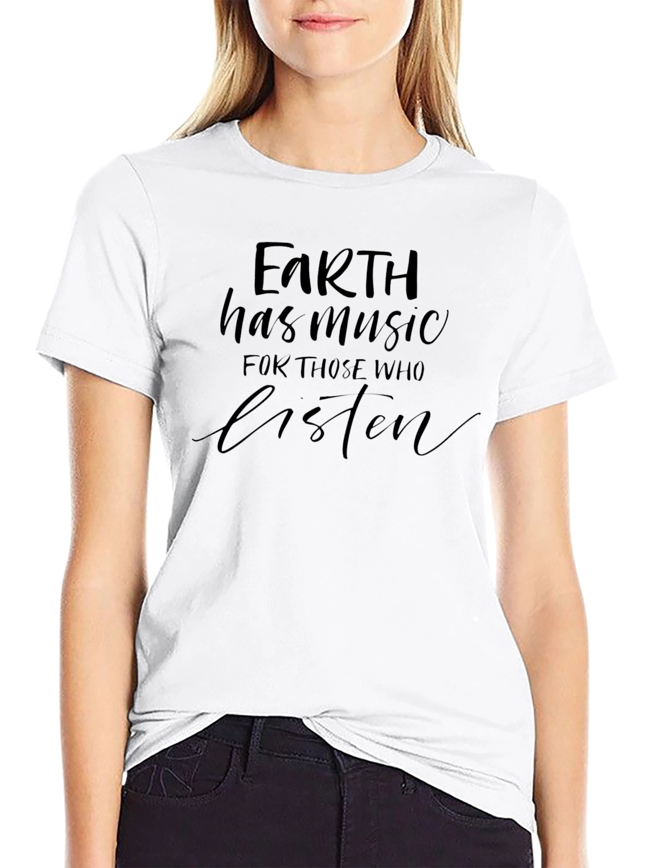 Earth Has Music Graphic Tee - Black