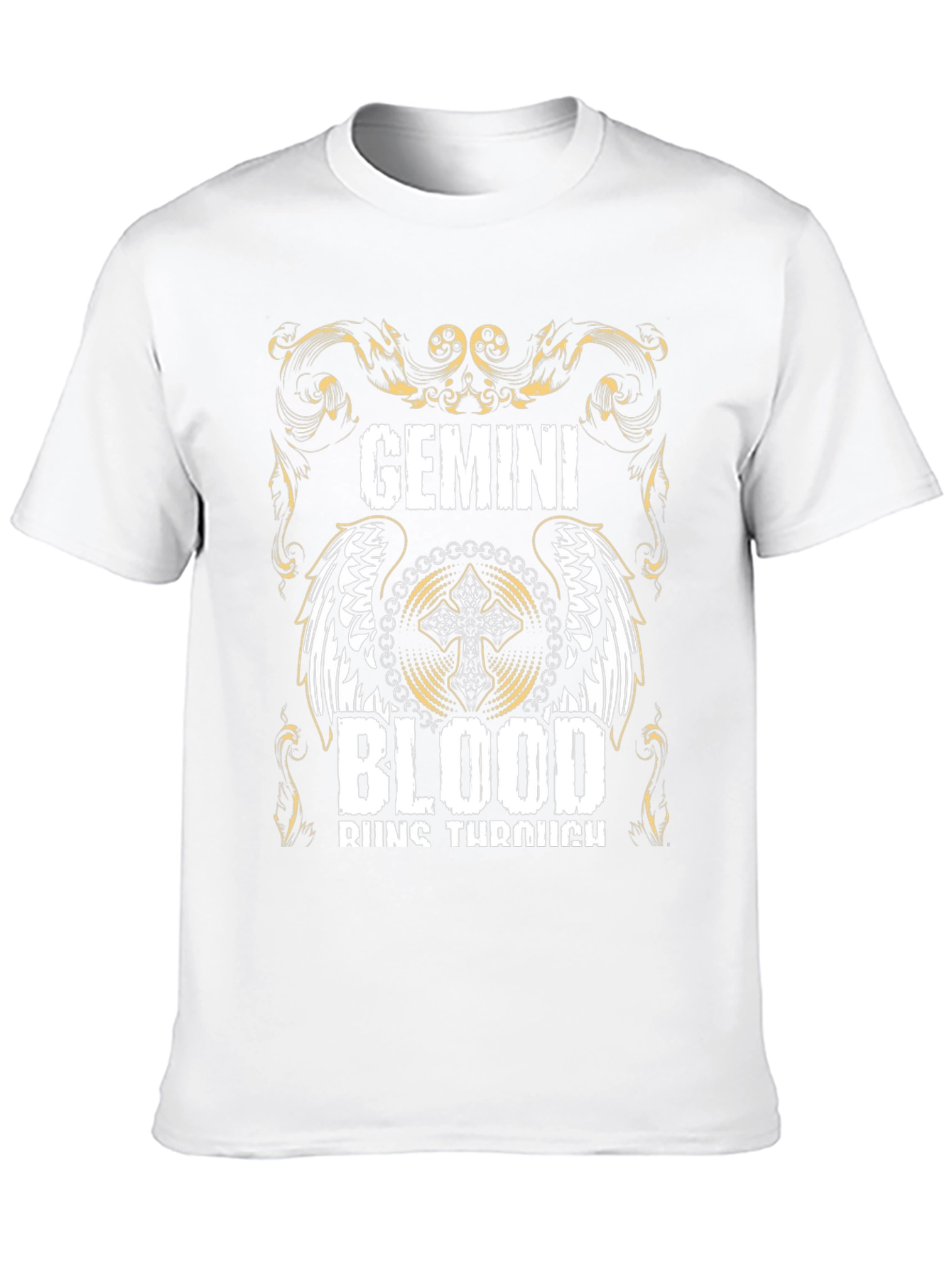 Gemini Blood Runs Through T-Shirt - Zodiac Pride
