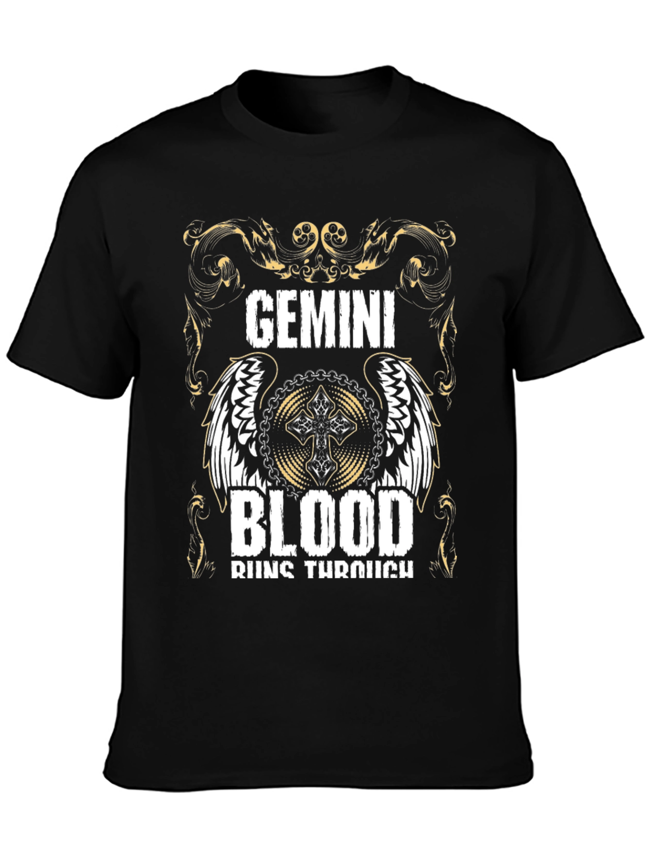 Gemini Blood Runs Through T-Shirt - Zodiac Pride