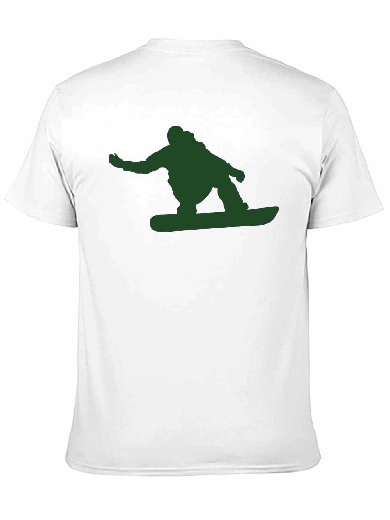 Snowboarder Graphic Tee - Black Cotton T-Shirt