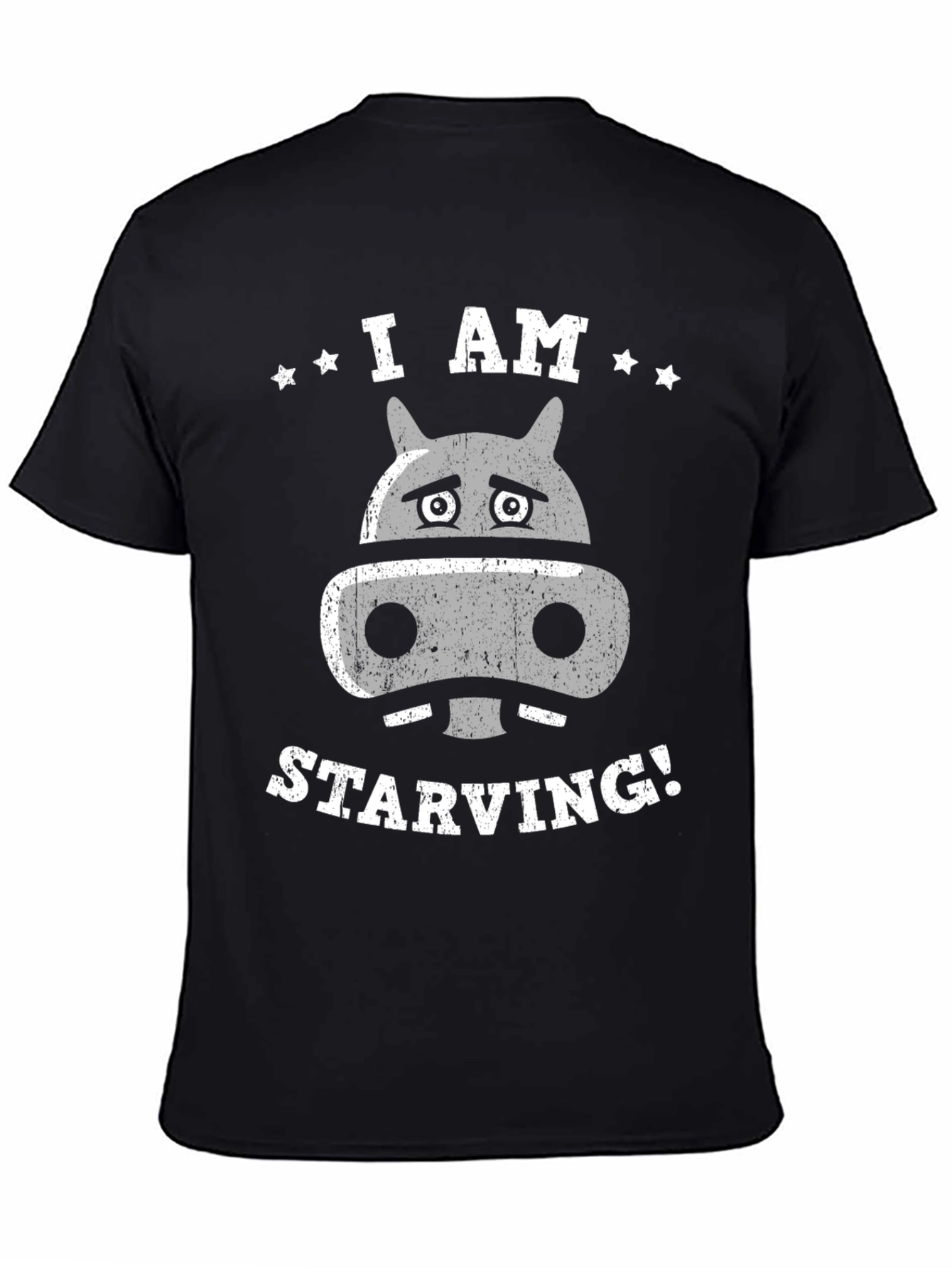 I Am Starving Hippo T-Shirt - Funny Animal Tee