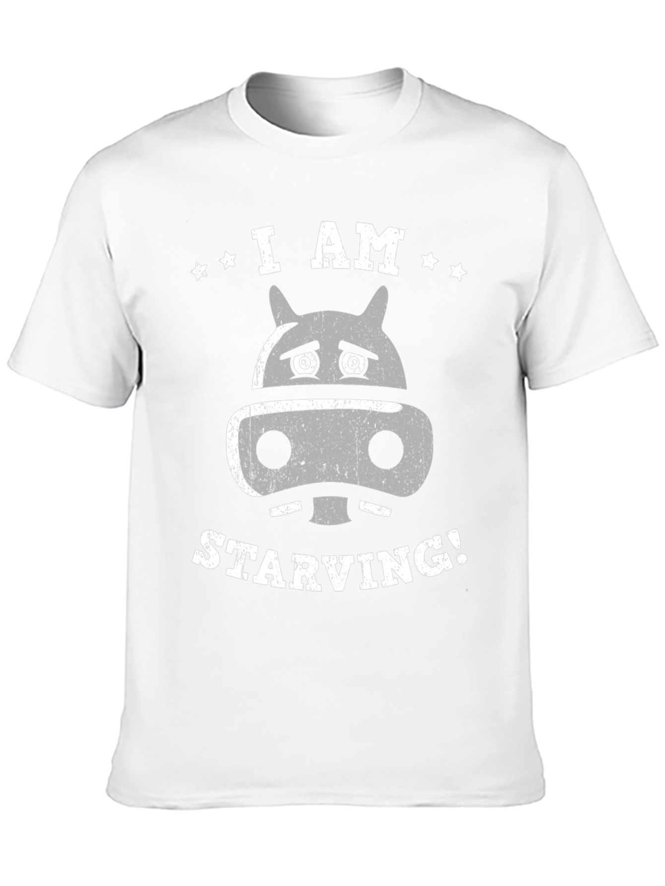 I Am Starving Hippo T-Shirt - Funny Animal Tee