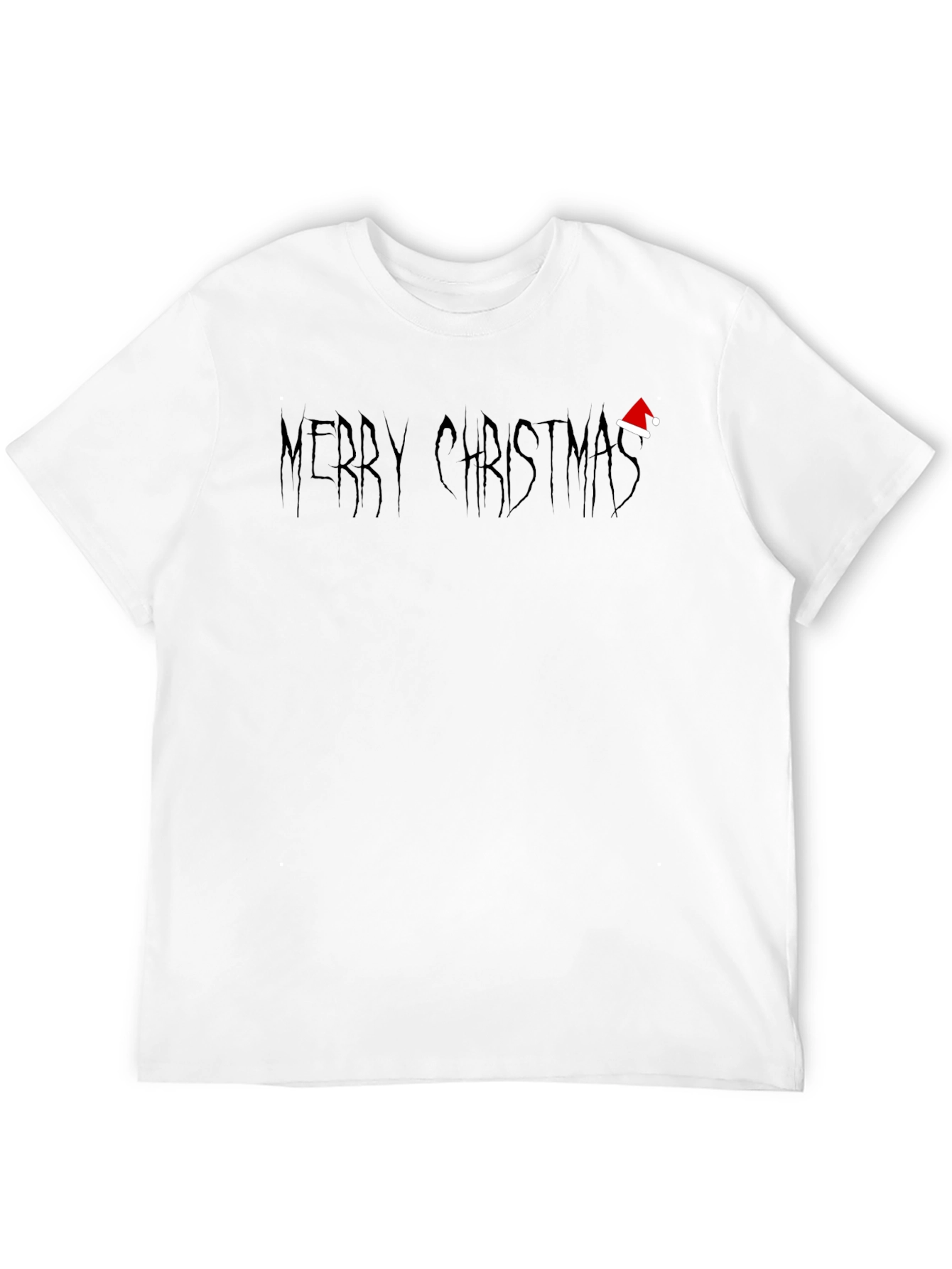Merry Christmas Graphic Tee - Black