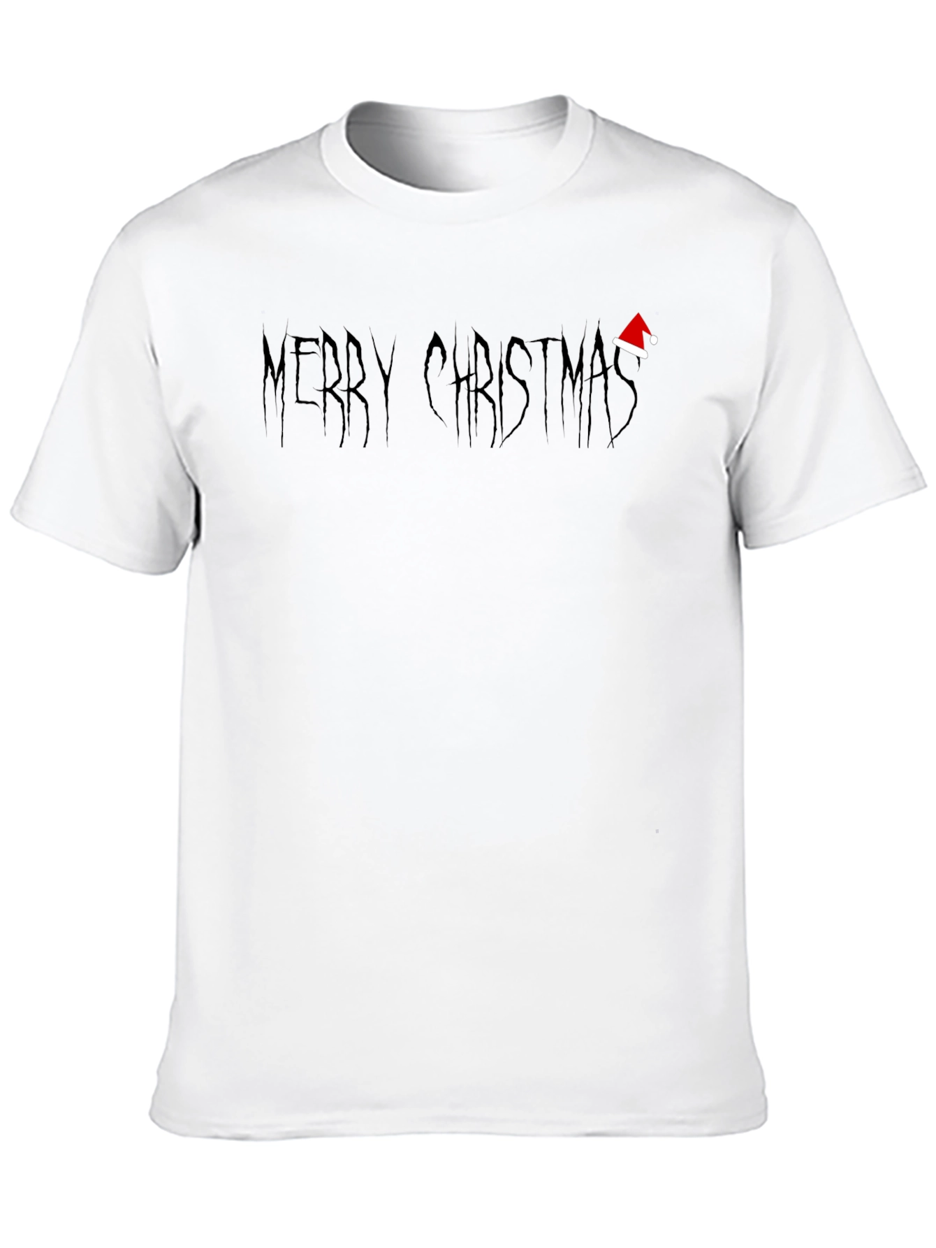 Merry Christmas Graphic Tee - Black