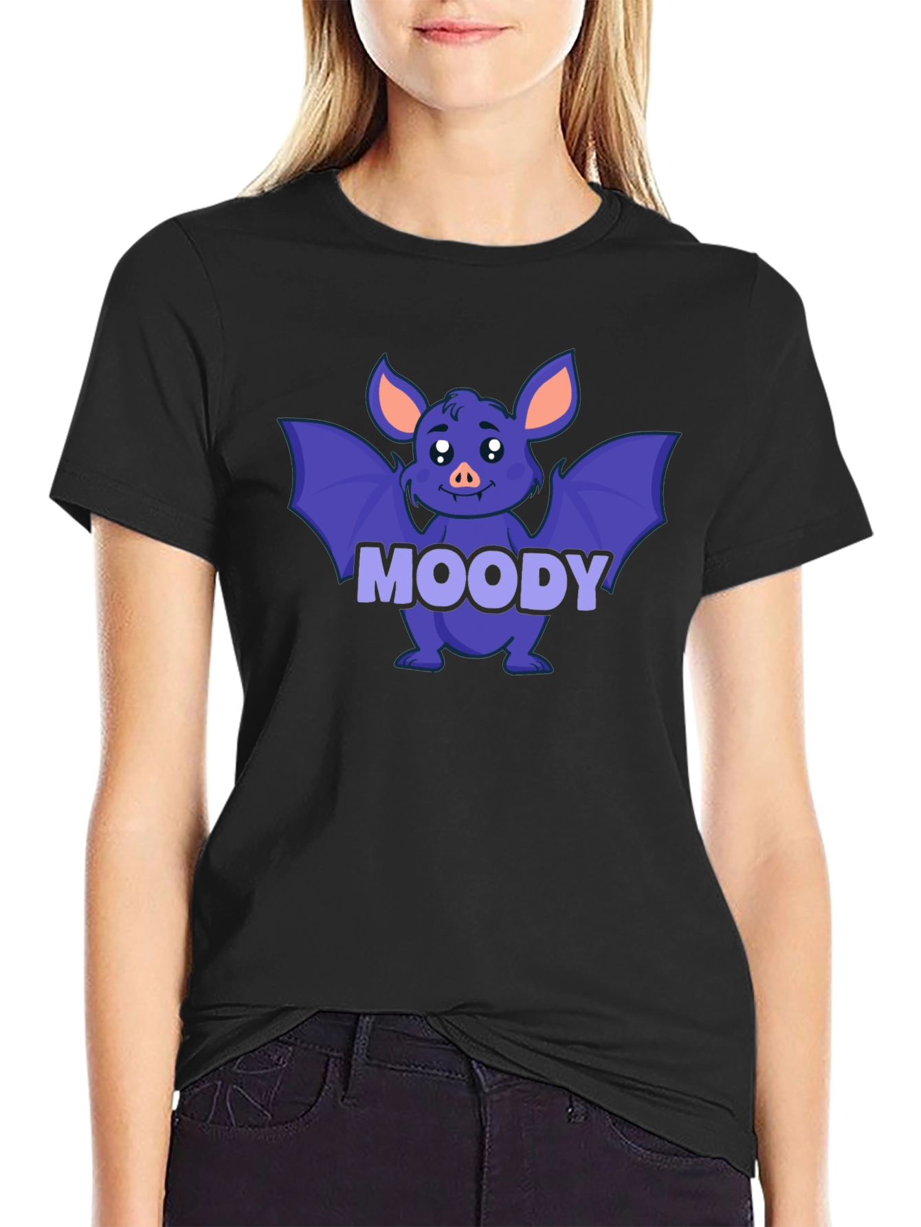 Moody Bat Graphic T-Shirt