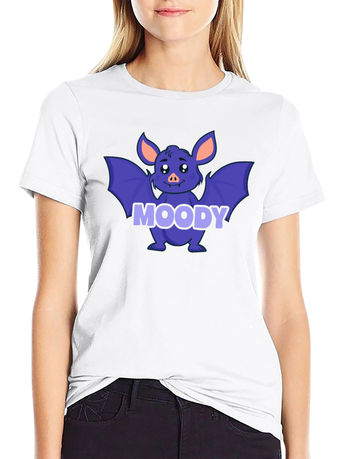 Moody Bat Graphic T-Shirt
