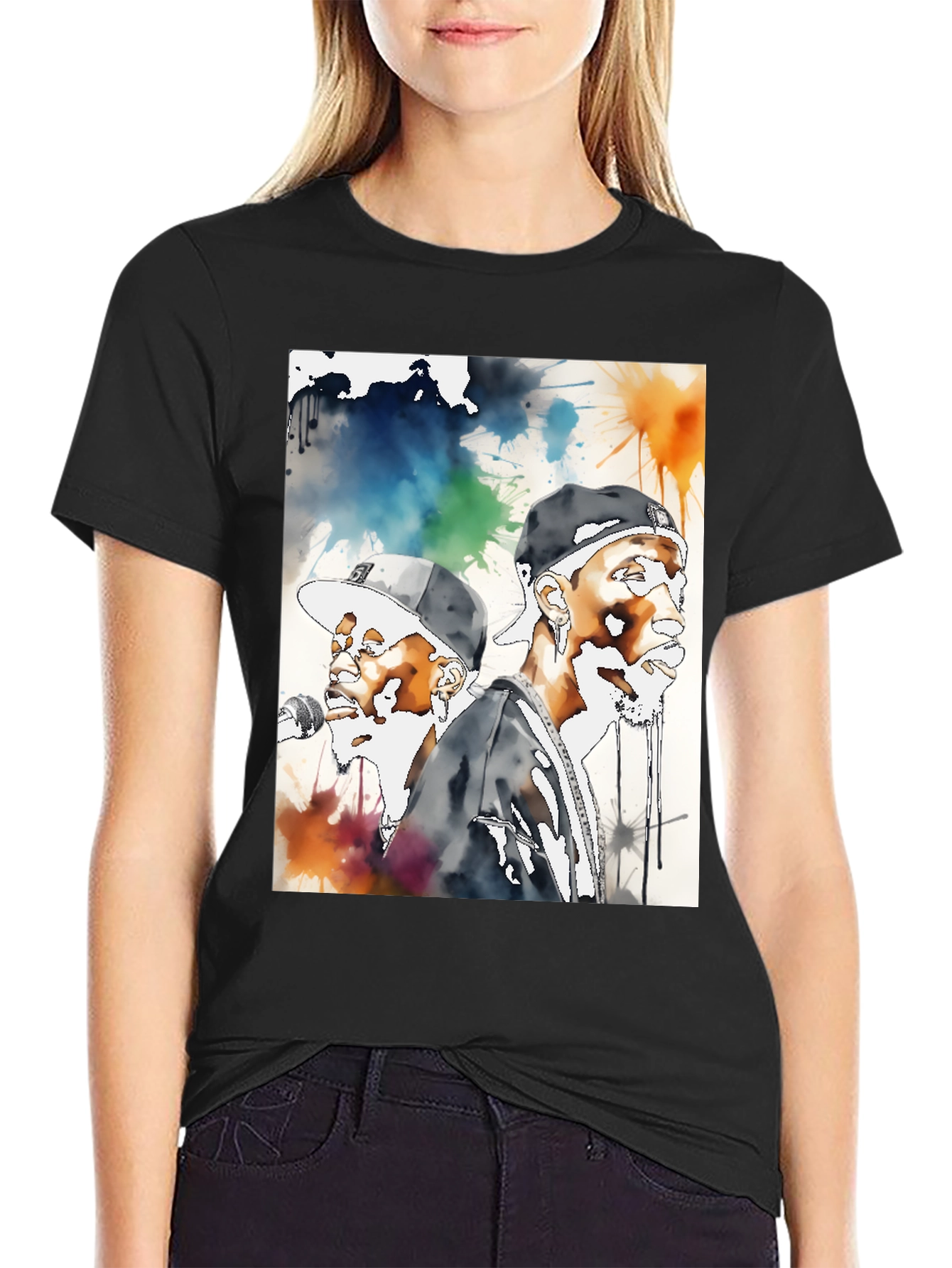 Hip Hop Watercolor T-Shirt